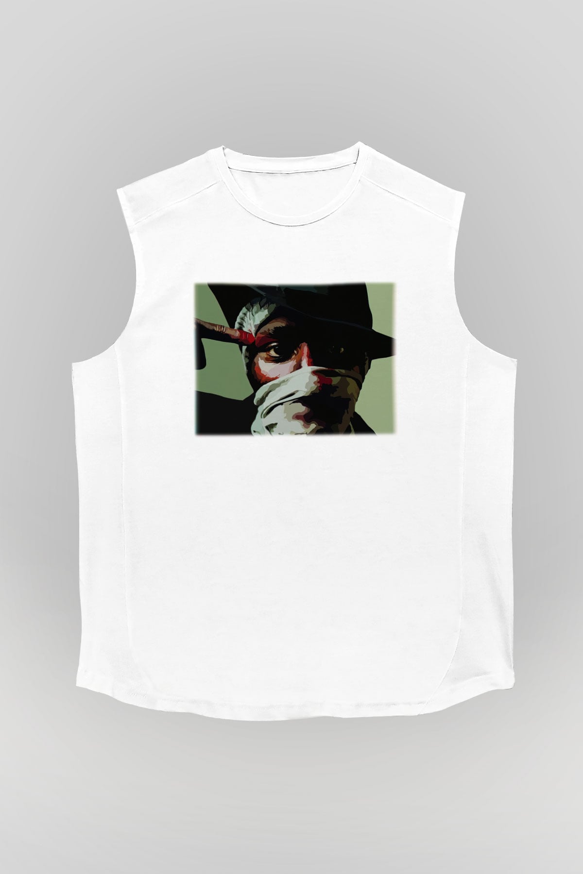 Mos Def Beyaz Unisex Kolsuz Tişört