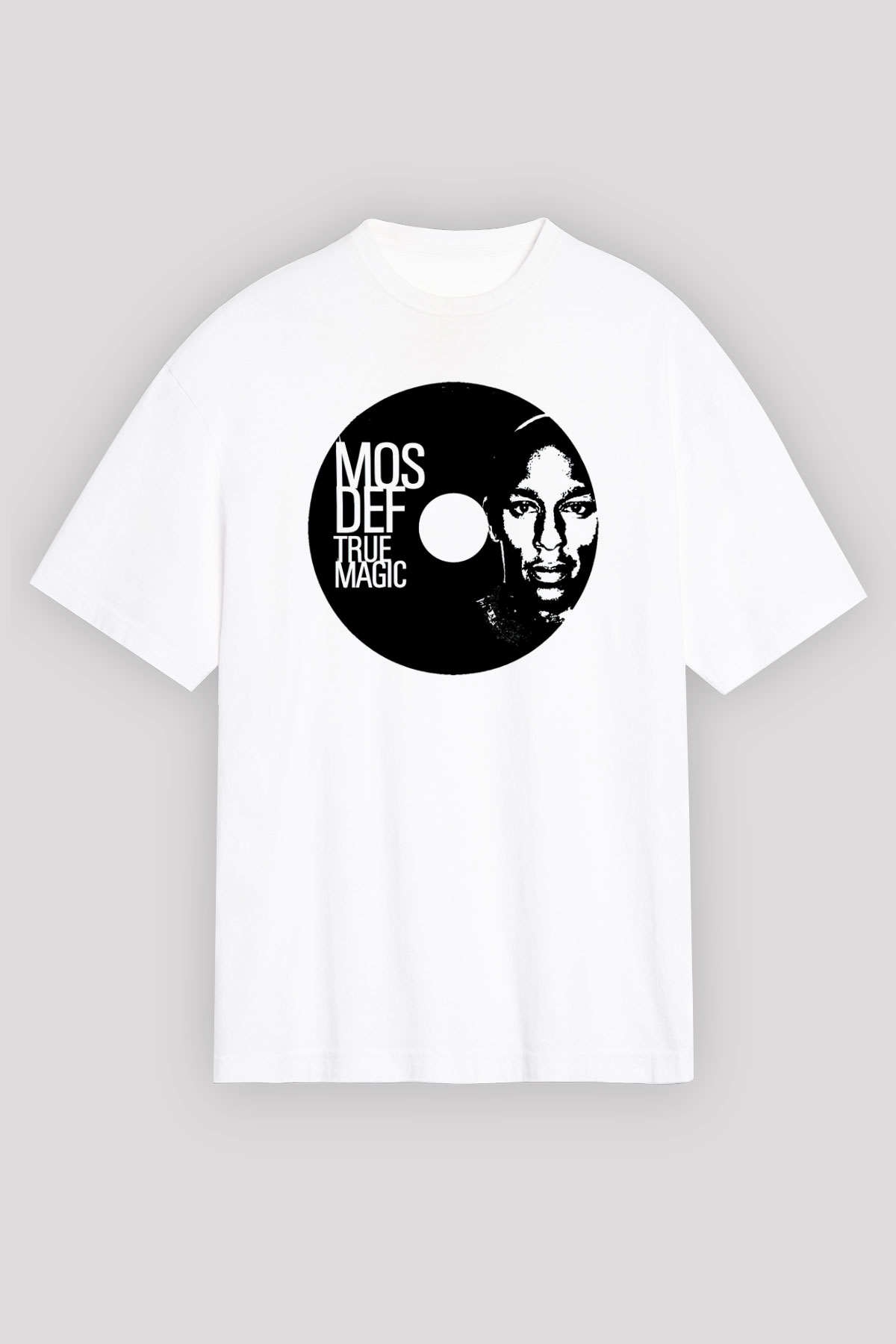 Mos Def Beyaz Unisex Oversize Tişört T-Shirt