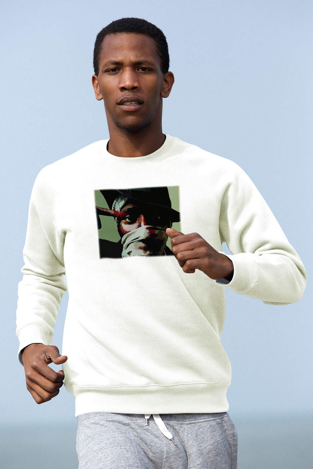 Mos Def Beyaz Unisex Sweatshirt