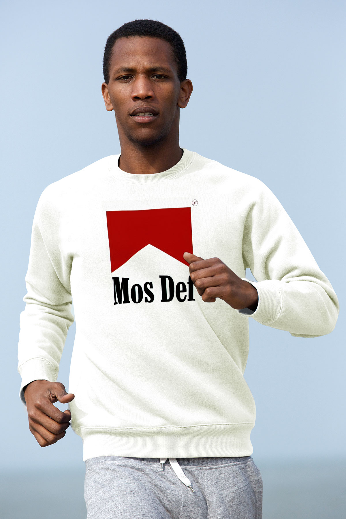 Mos Def Beyaz Unisex Sweatshirt