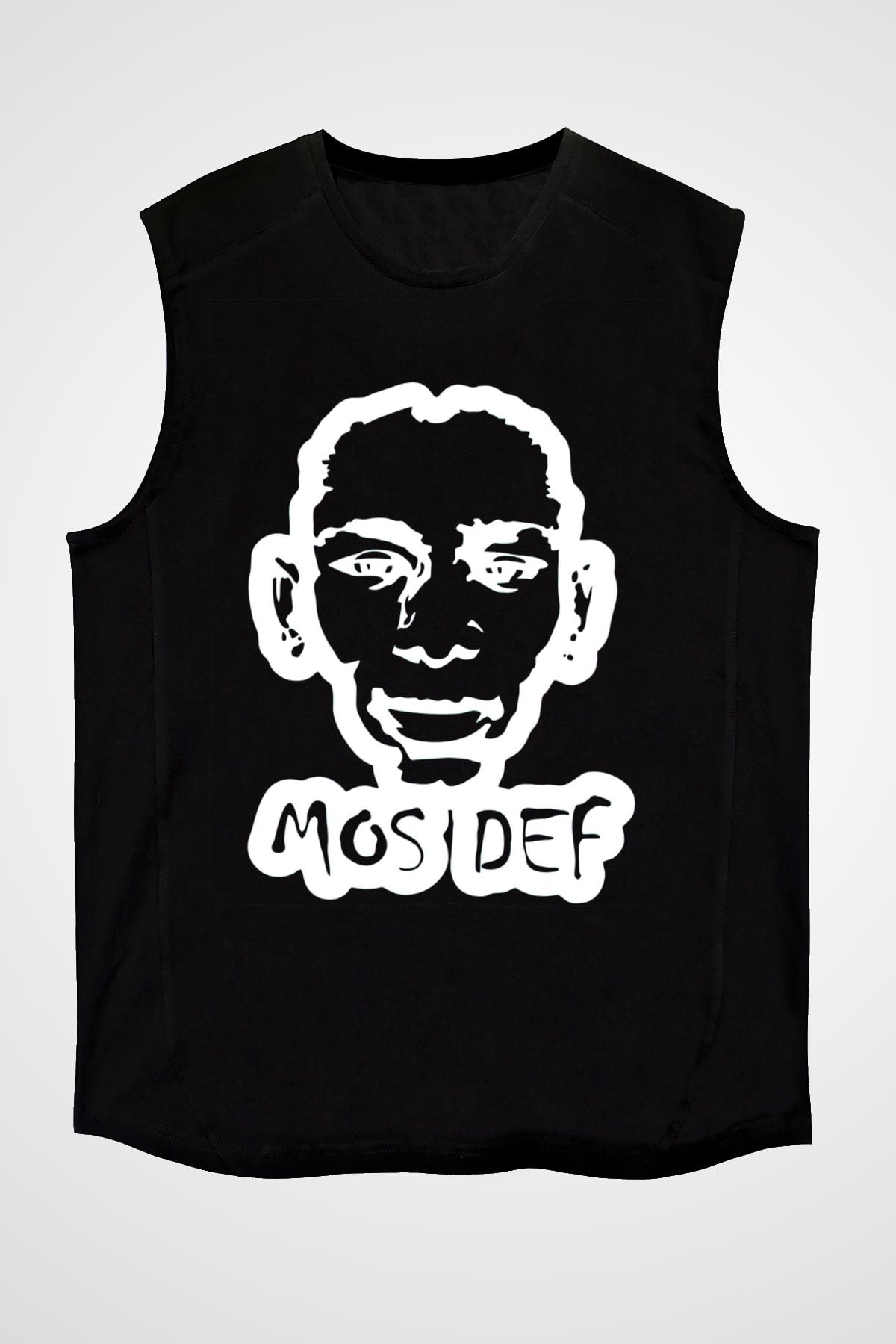 Mos Def Siyah Unisex Kolsuz Tişört