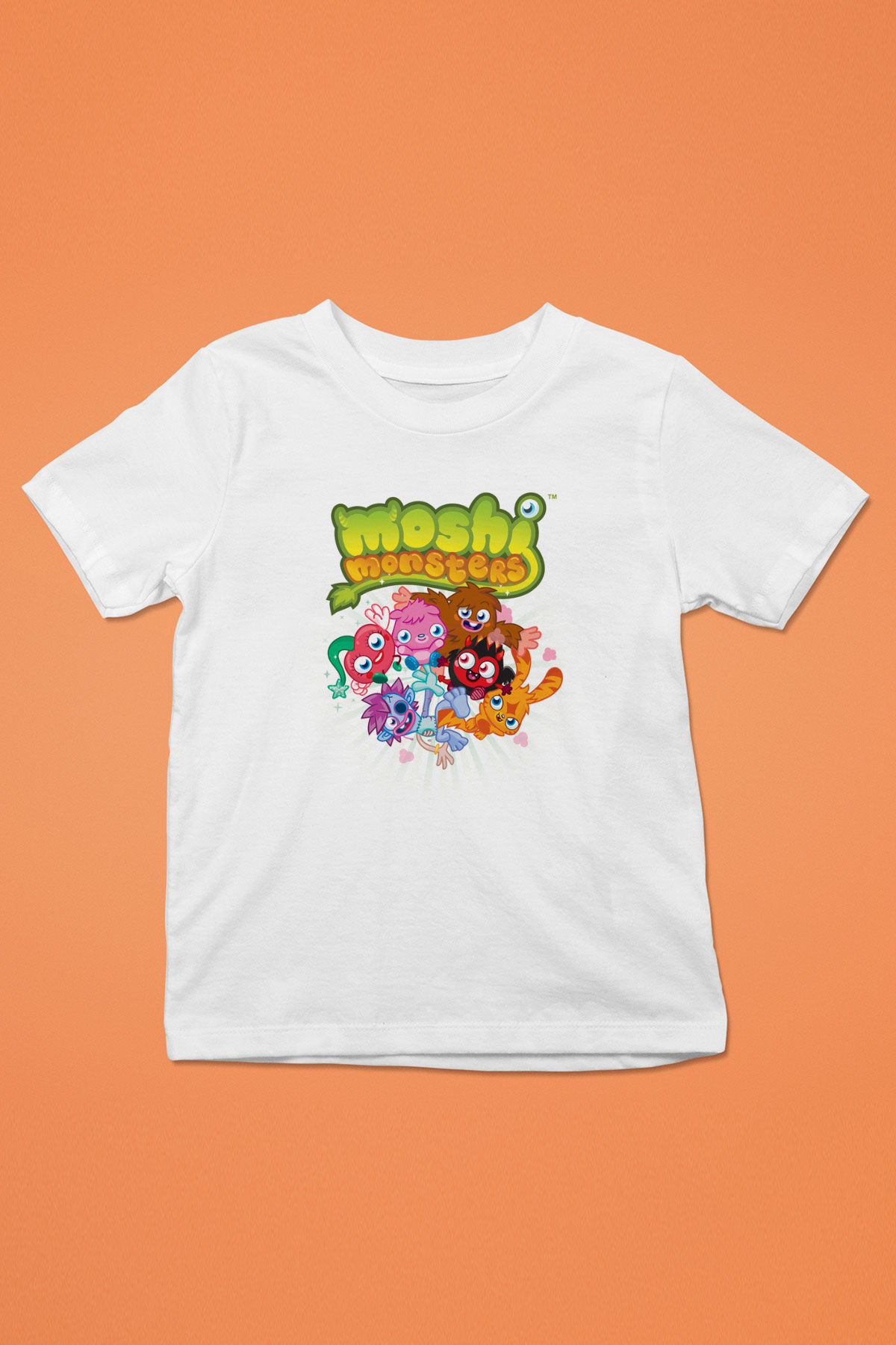 Moshi Monsters Beyaz Unisex Çocuk Tişört