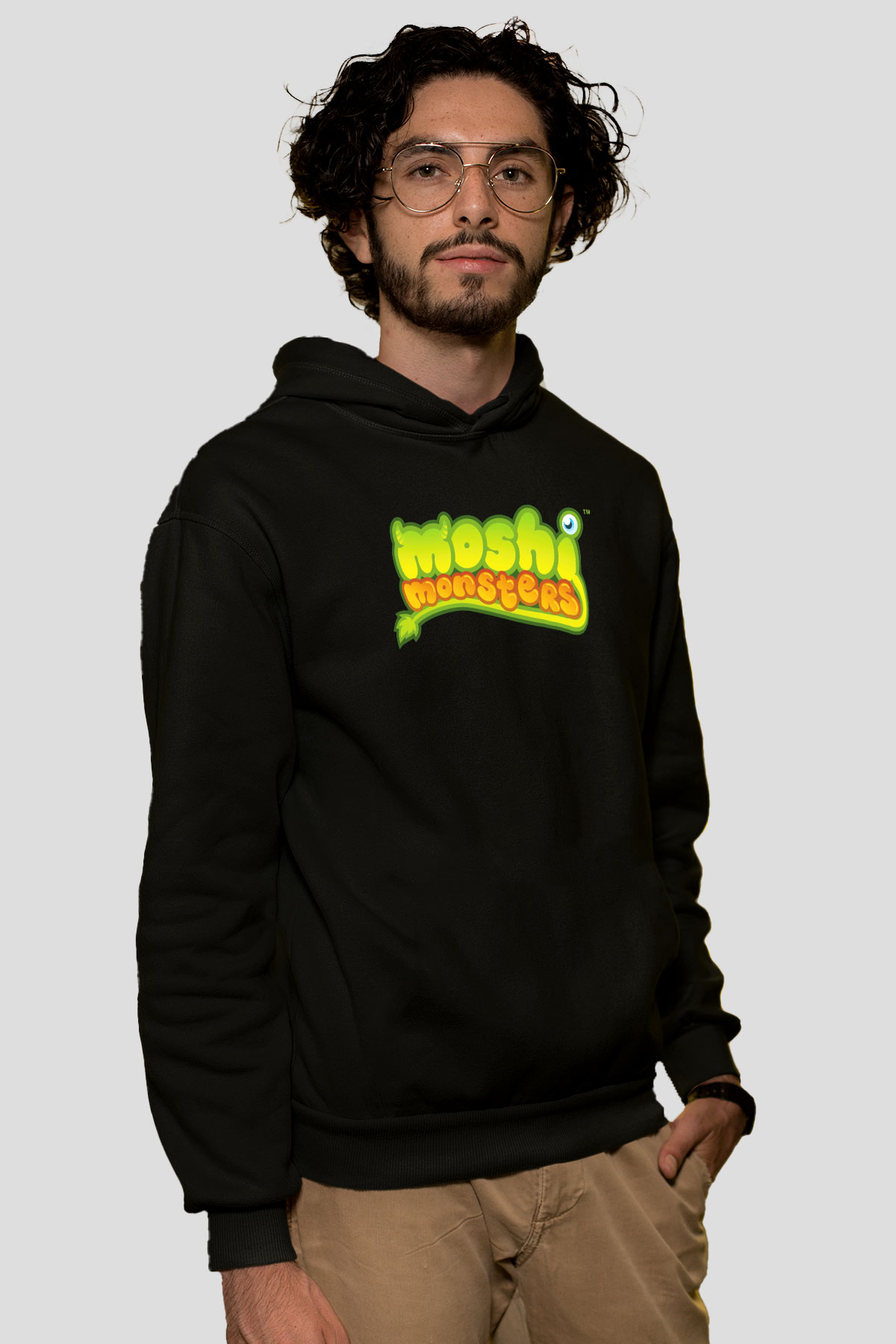 Moshi Monsters Siyah Unisex Hoodie