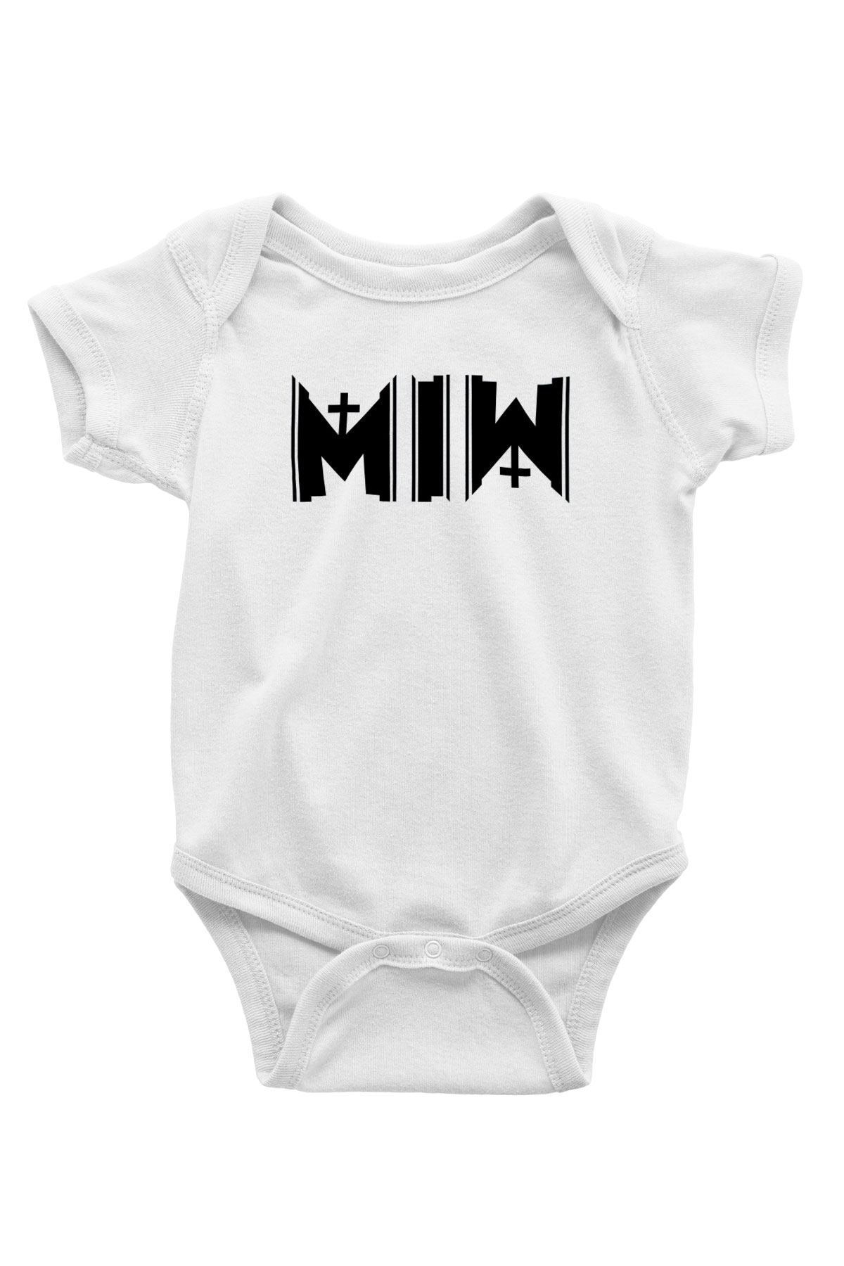 Motionless in White Baskılı Beyaz Unisex Bebek Body - Zıbın