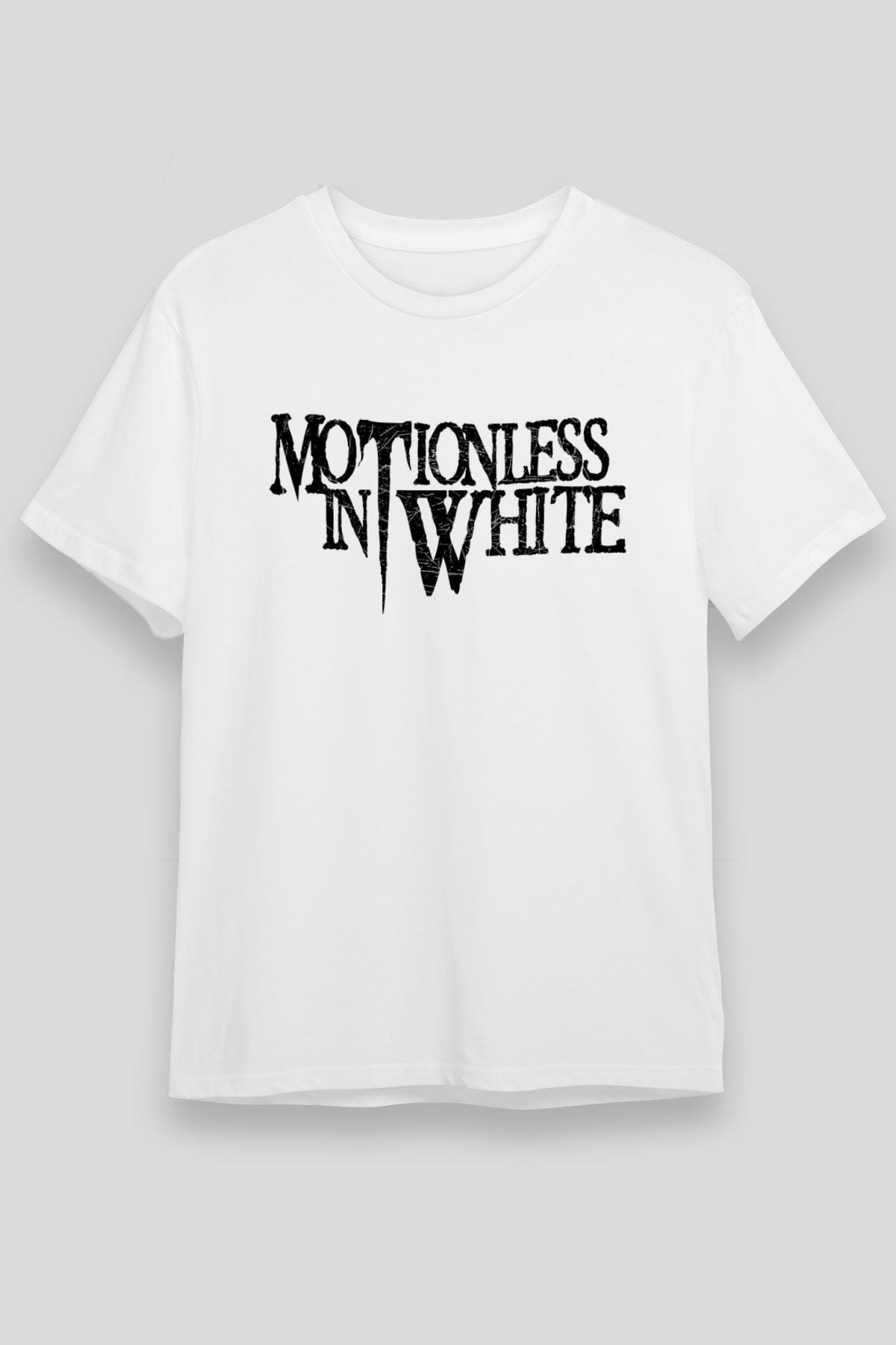 Motionless in White Baskılı Unisex Beyaz Tişört - Tshirt