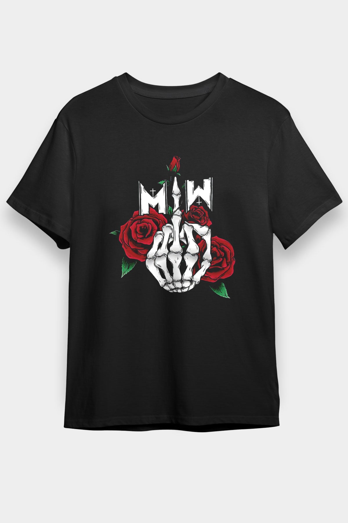 Motionless in White Baskılı Unisex Siyah Tişört - Tshirt