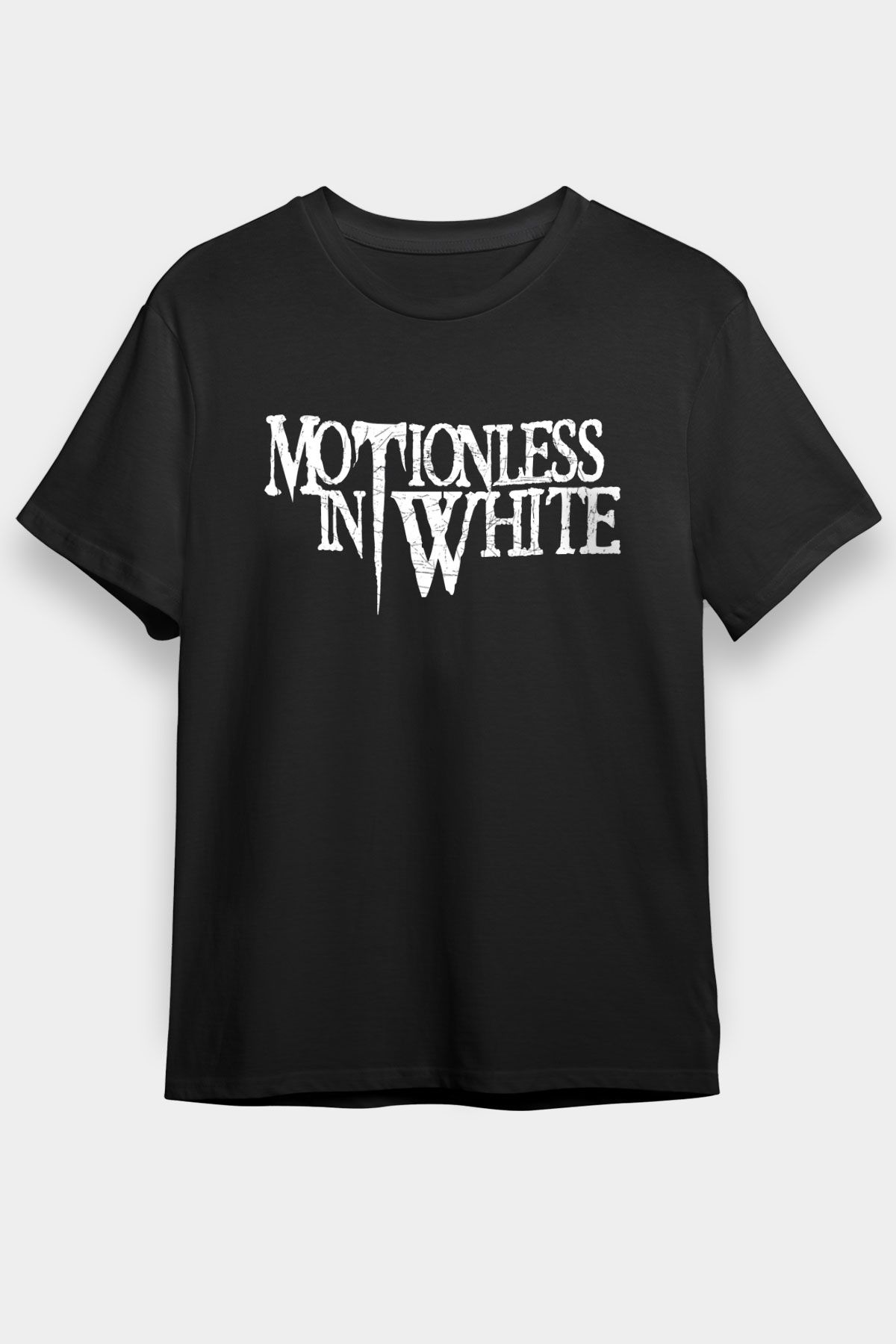 Motionless in White Baskılı Unisex Siyah Tişört - Tshirt