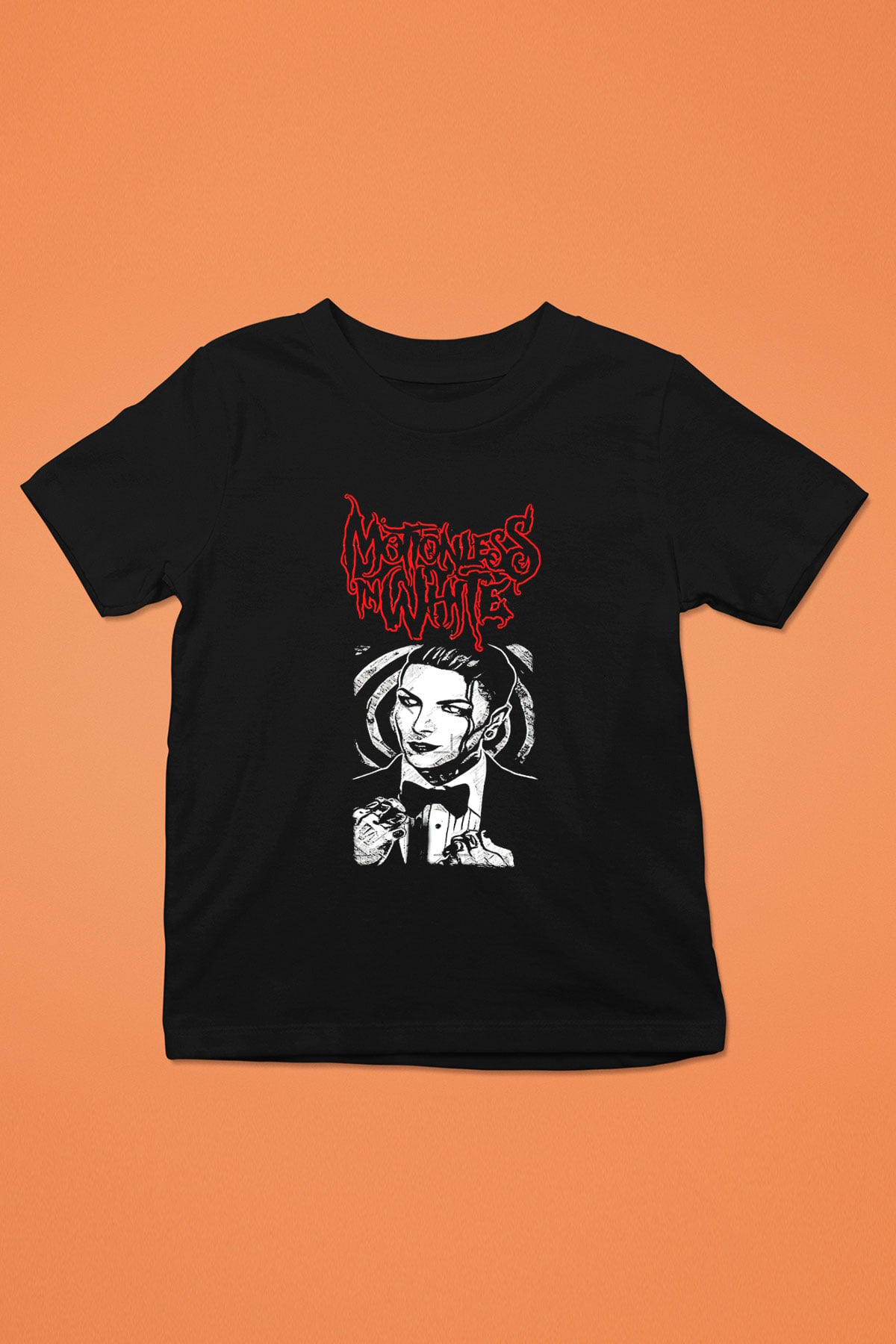 Motionless in White Baskılı Unisex Siyah Çocuk Tişört - Tshirt