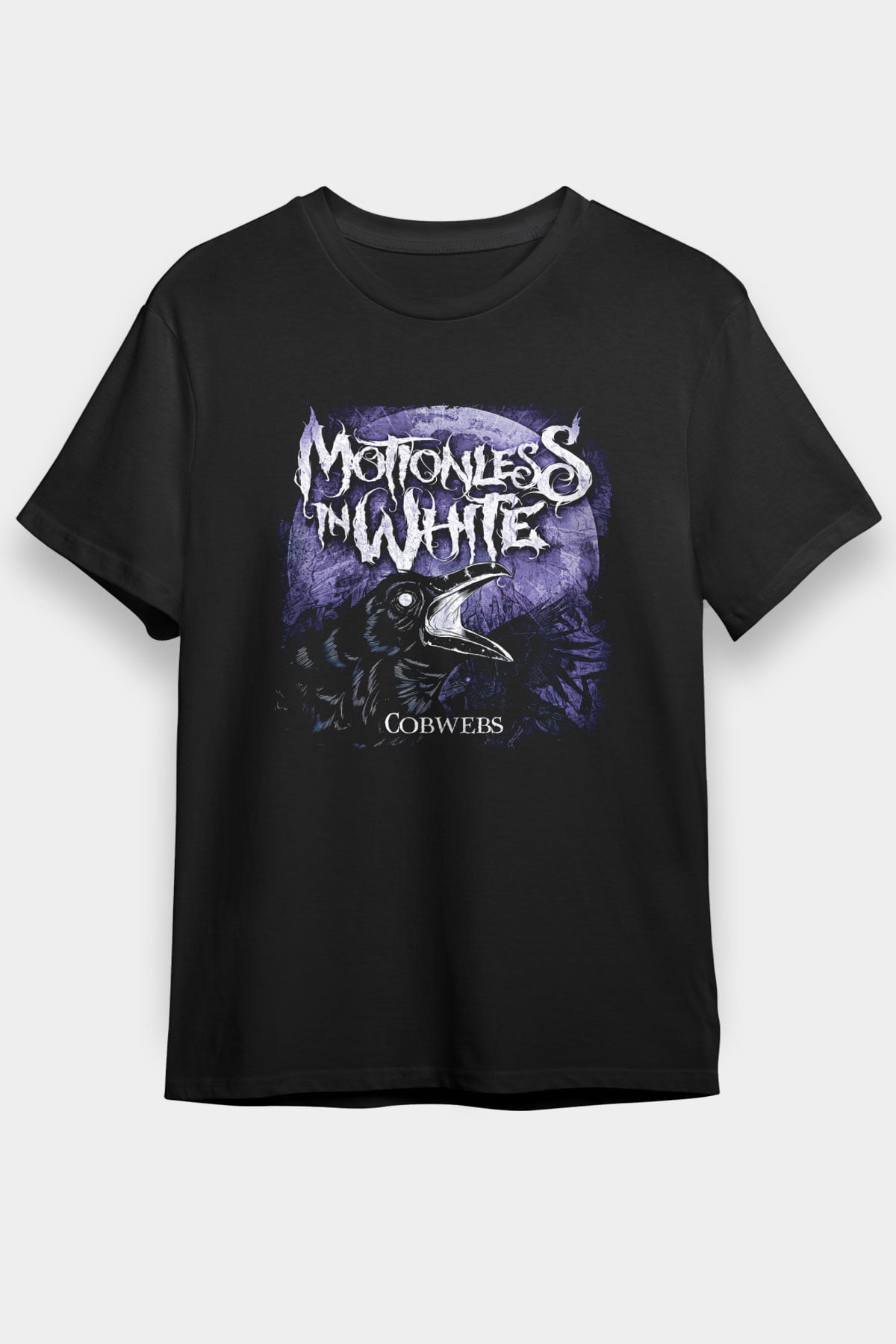 Motionless in White Baskılı Unisex Siyah Tişört - Tshirt