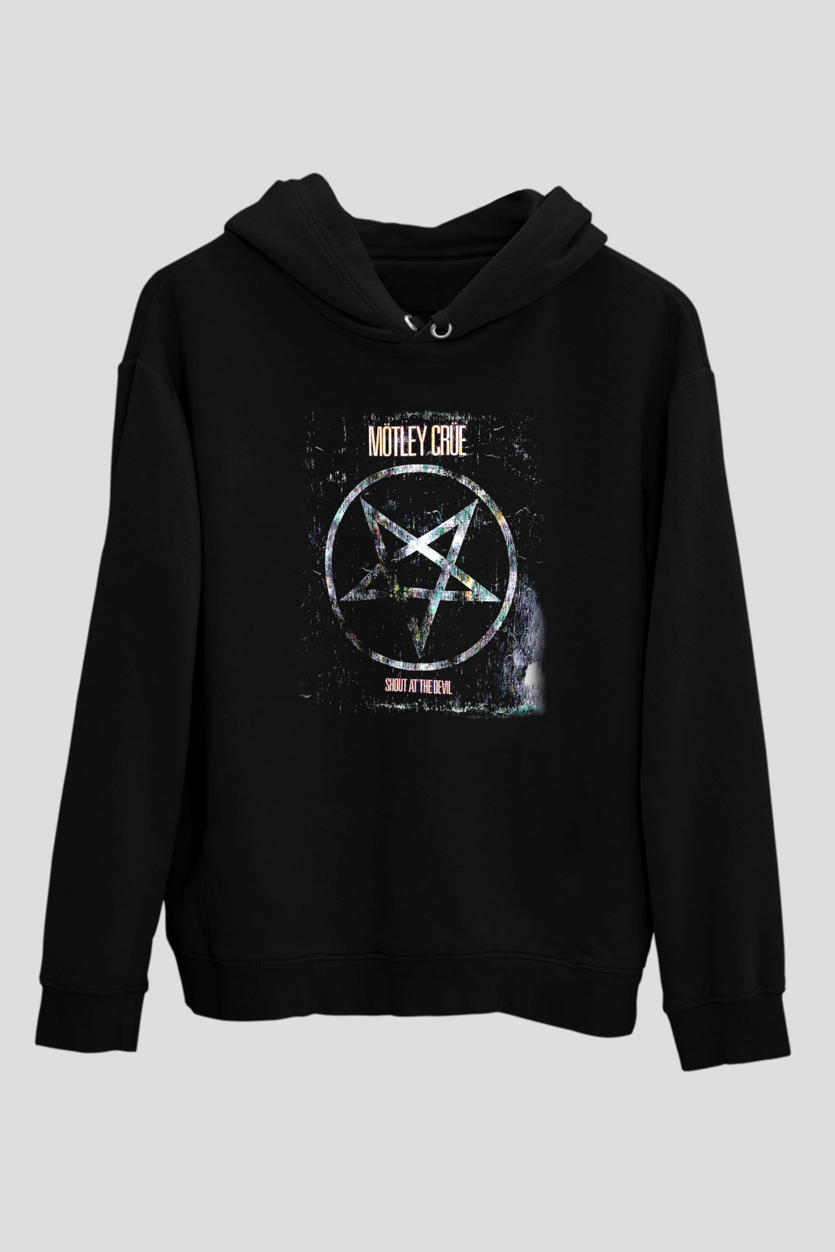 Mötley Crüe Siyah Unisex Hoodie