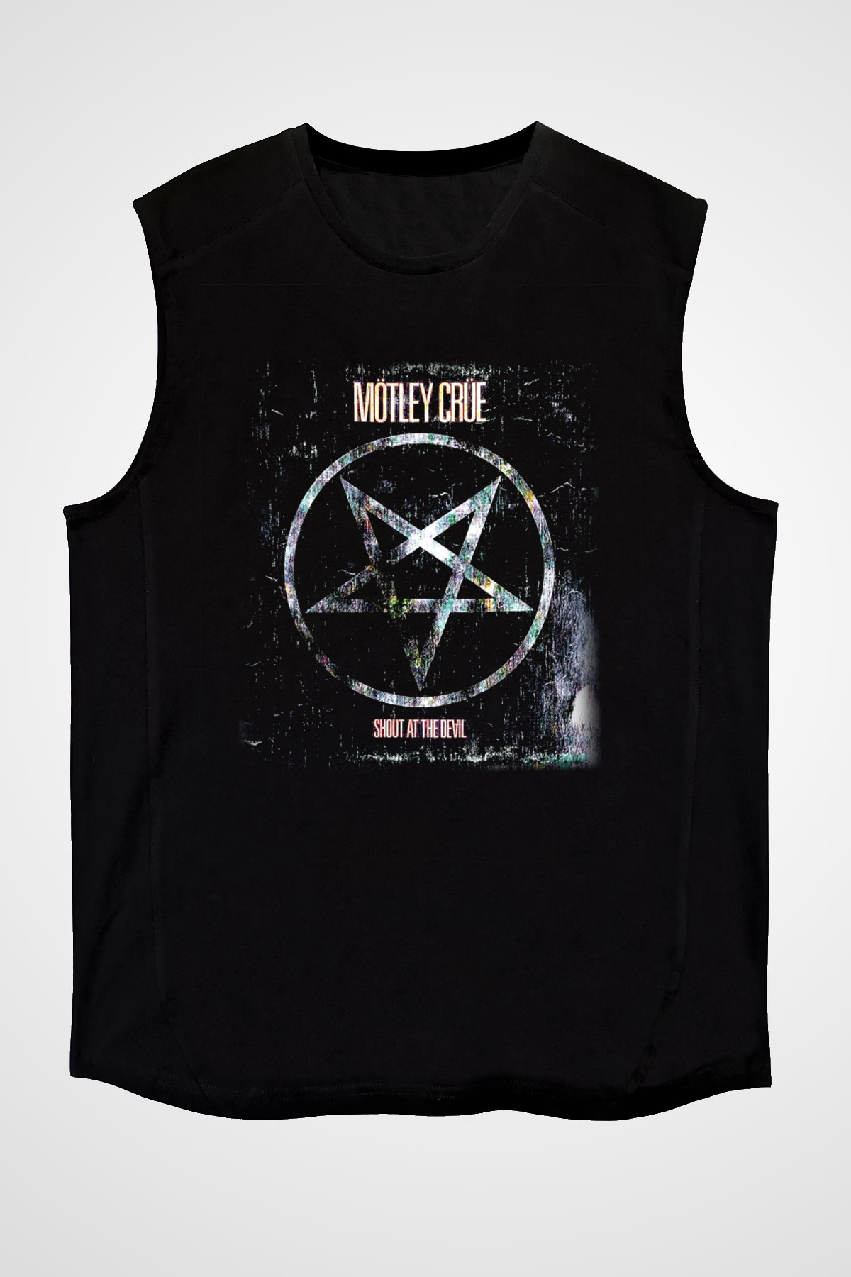 Mötley Crüe Siyah Unisex Kolsuz Tişört