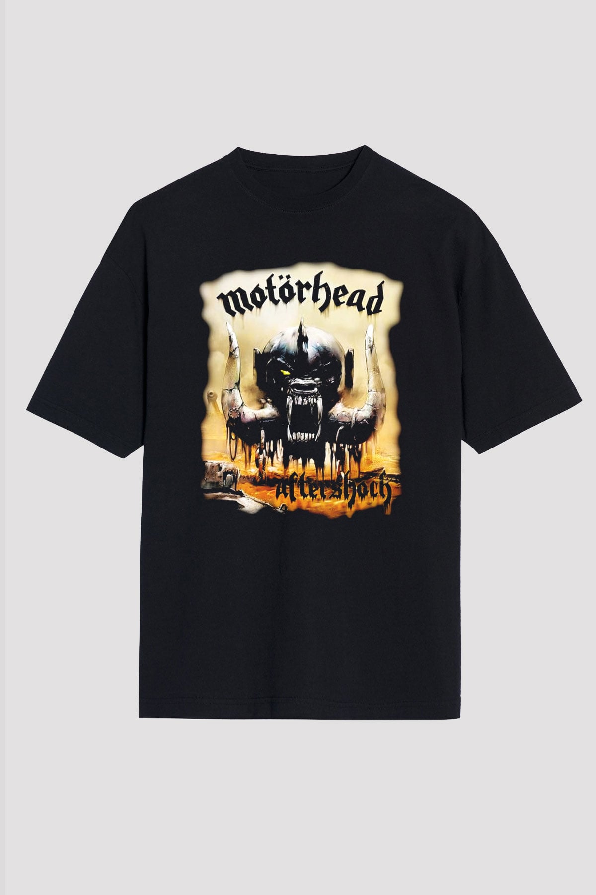 Motörhead After Shock Siyah Unisex Oversize Tişört T-Shirt