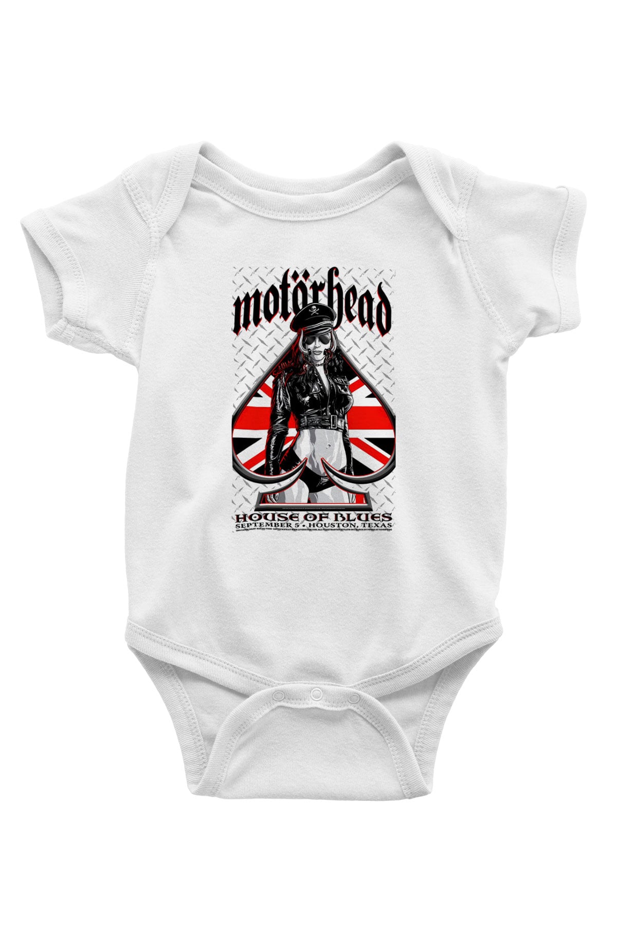 Motörhead Baskılı Beyaz Unisex Bebek Body - Zıbın