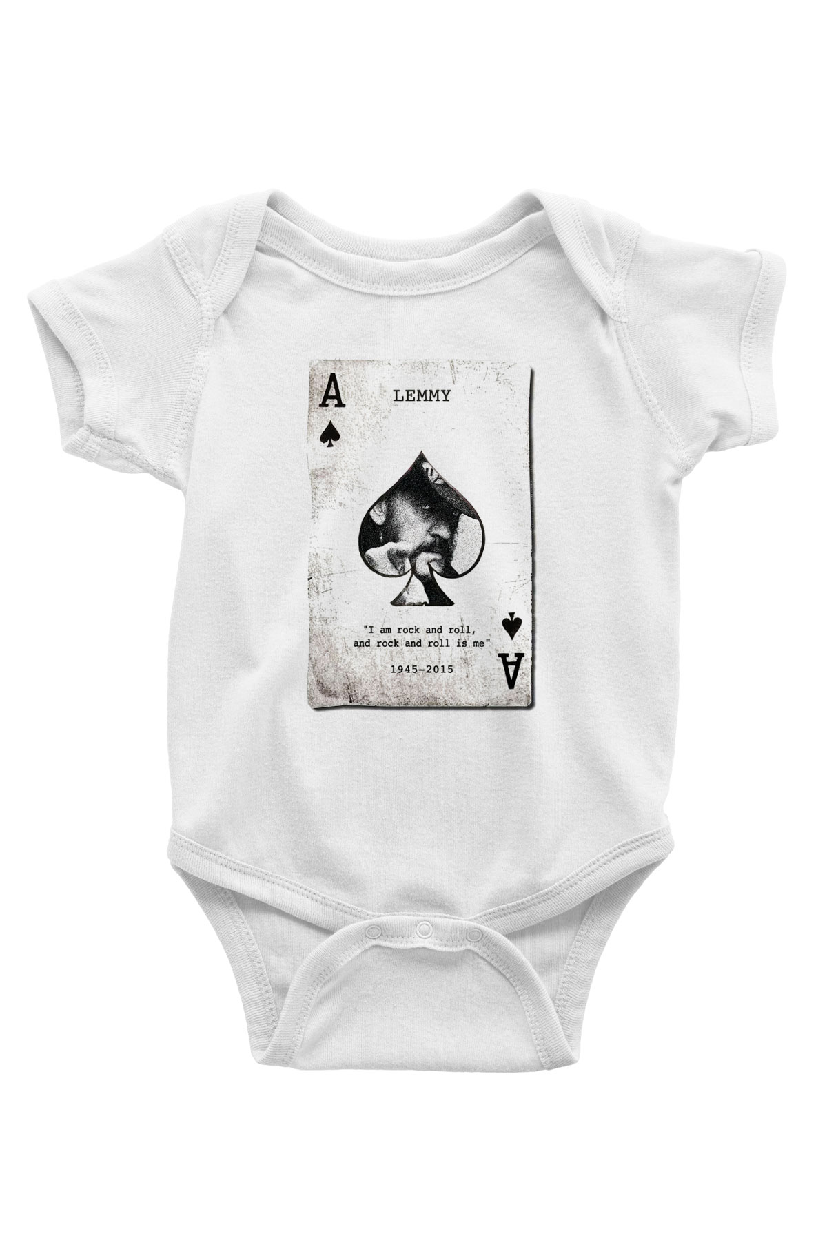 Motörhead Baskılı Beyaz Unisex Bebek Body - Zıbın