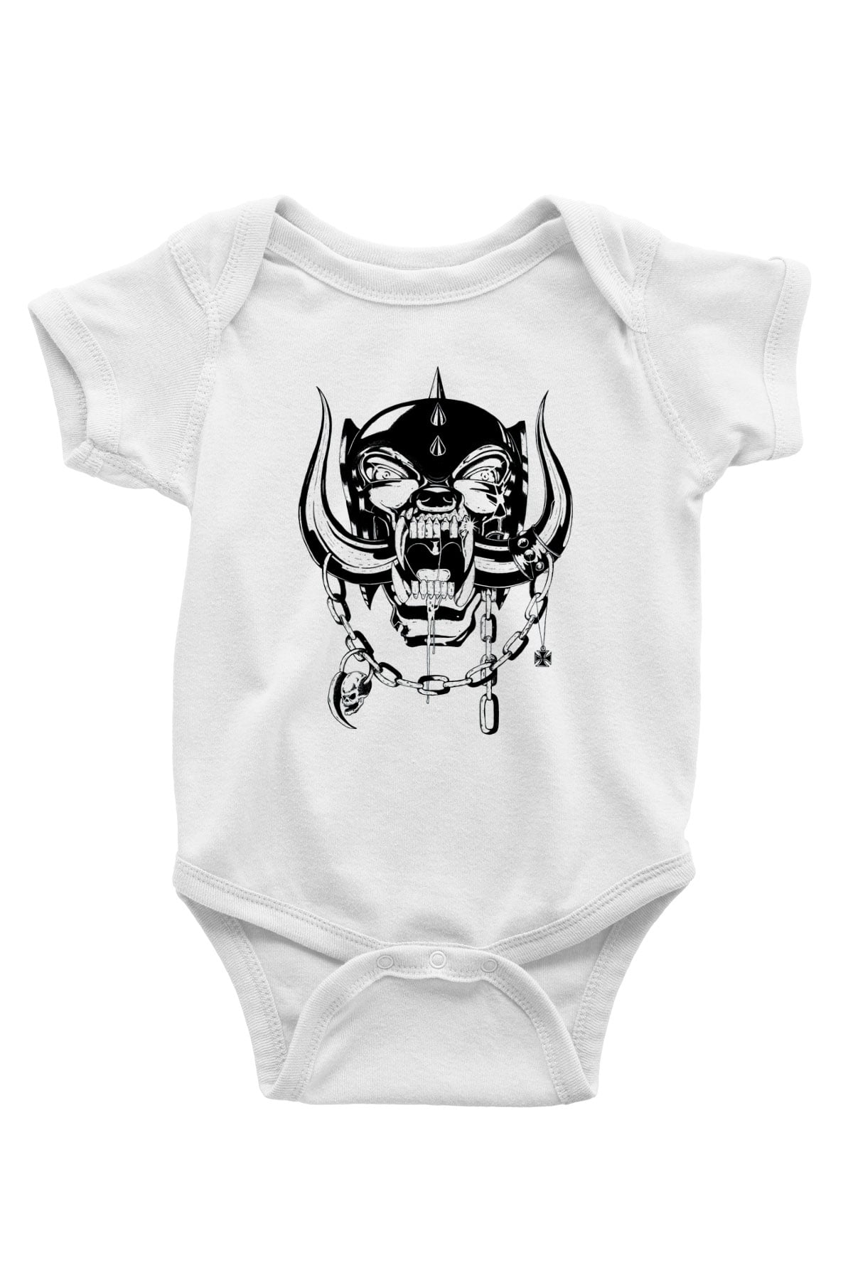 Motörhead Baskılı Beyaz Unisex Bebek Body - Zıbın