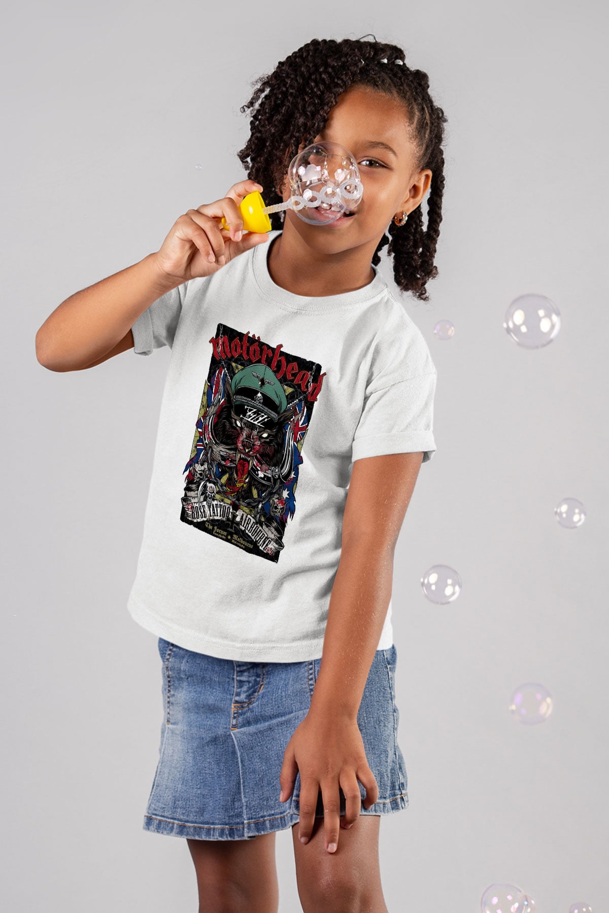 Motörhead Baskılı Beyaz Unisex Çocuk Tişört