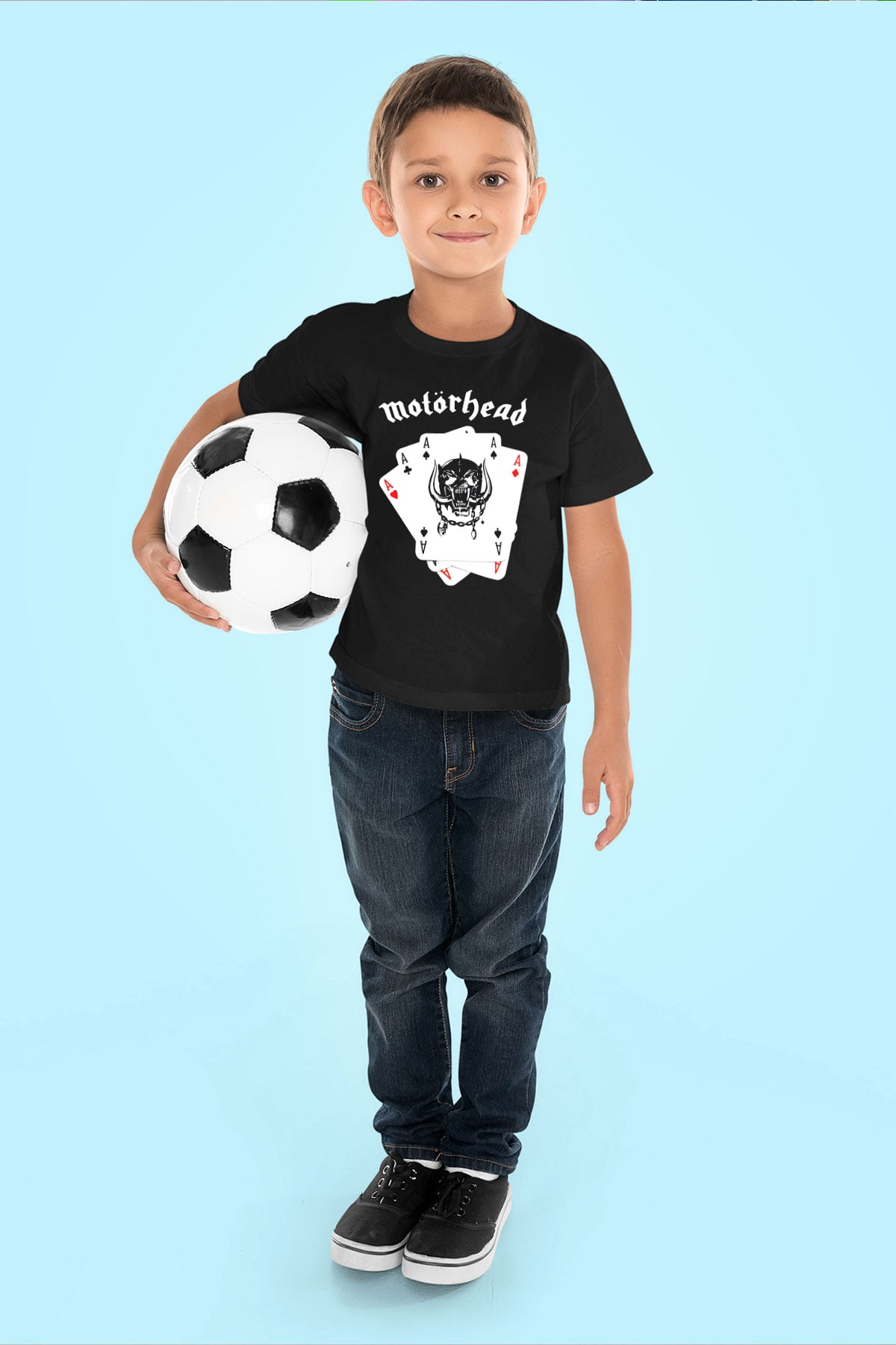Motörhead Baskılı Siyah Unisex Çocuk Tişört