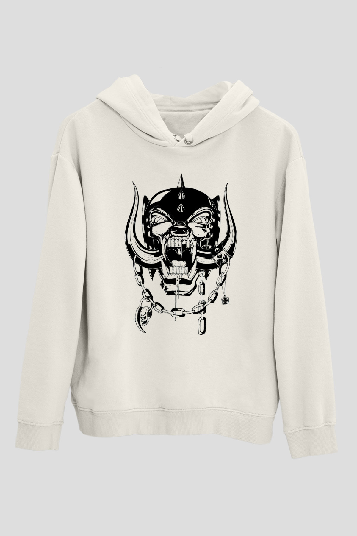 Motörhead Beyaz Unisex Kapşonlu Sweatshirt