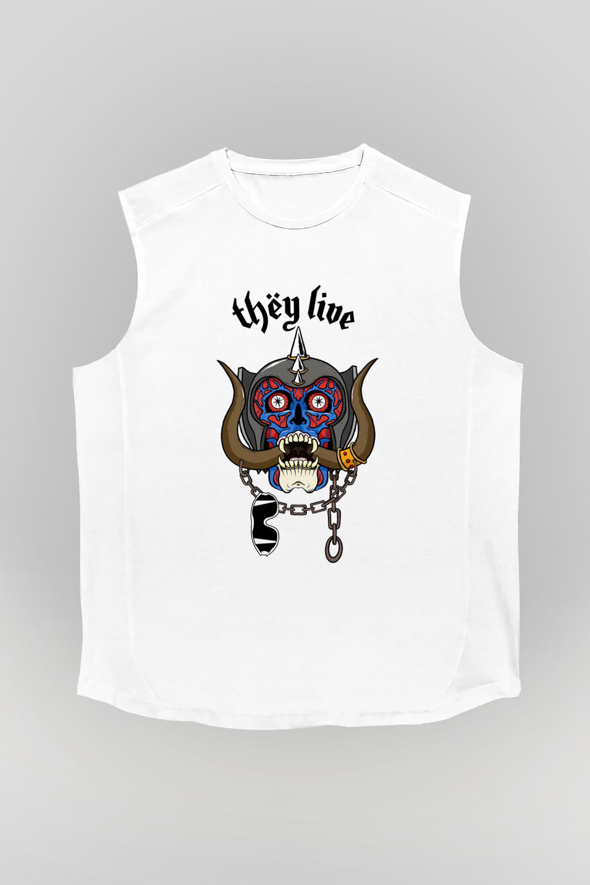 Motörhead Beyaz Unisex Kolsuz Tişört