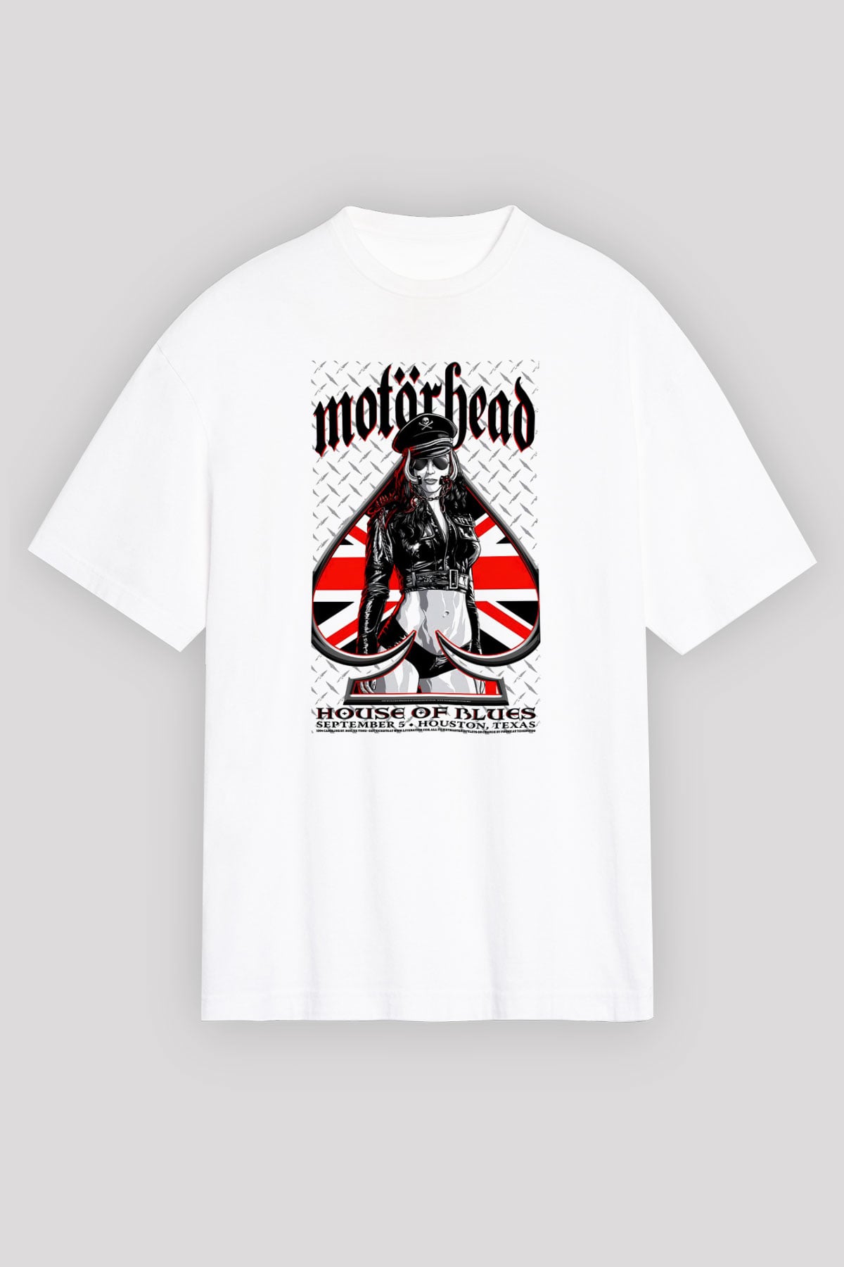 Motörhead Beyaz Unisex Oversize Tişört T-Shirt