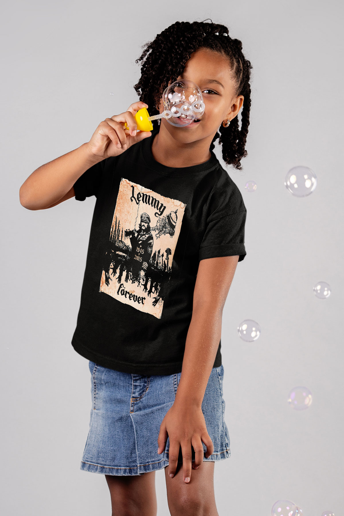 Motörhead Forever Baskılı Siyah Unisex Çocuk Tişört