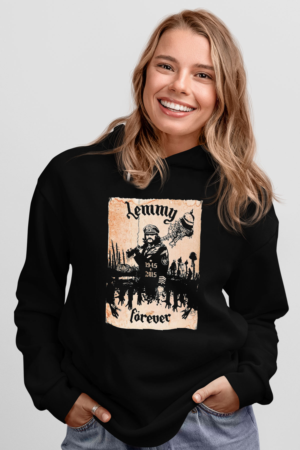 Motörhead Forever Siyah Unisex Hoodie