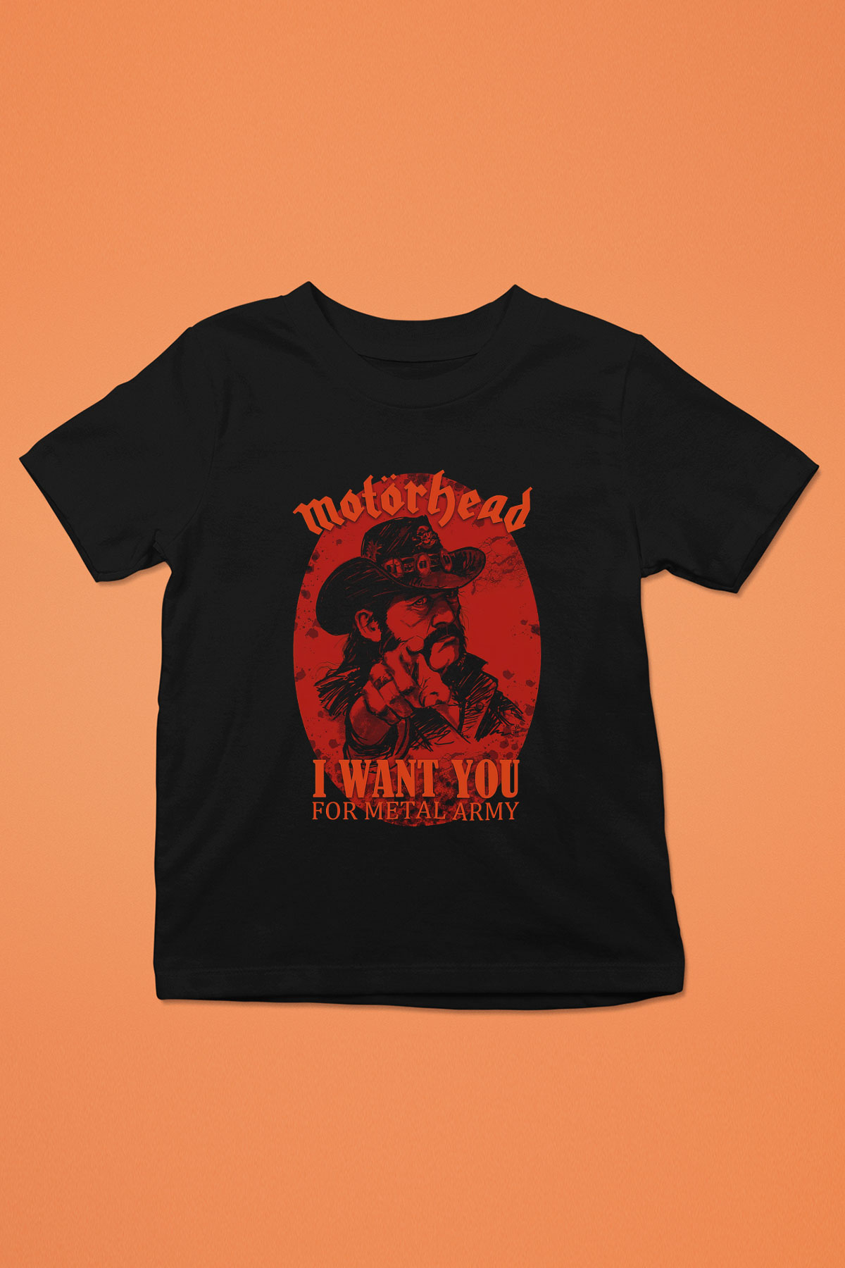 Motörhead I Want You Baskılı Siyah Unisex Çocuk Tişört