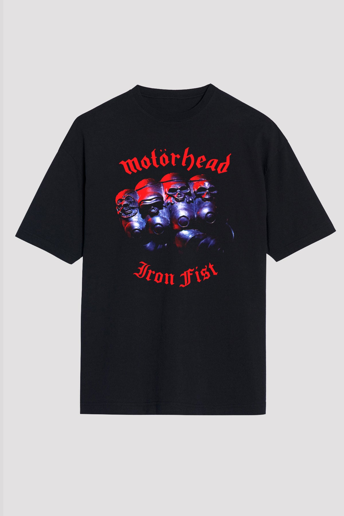 Motörhead Iron First Siyah Unisex Oversize Tişört T-Shirt