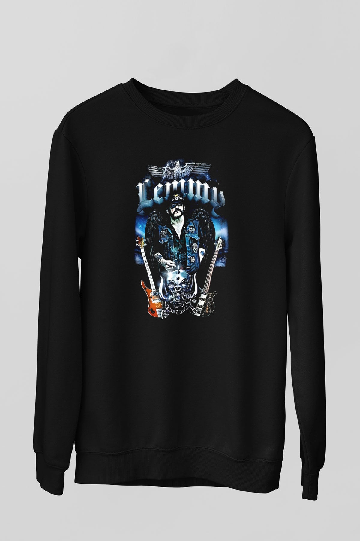 Motörhead Lemmy Siyah Unisex Sweatshirt