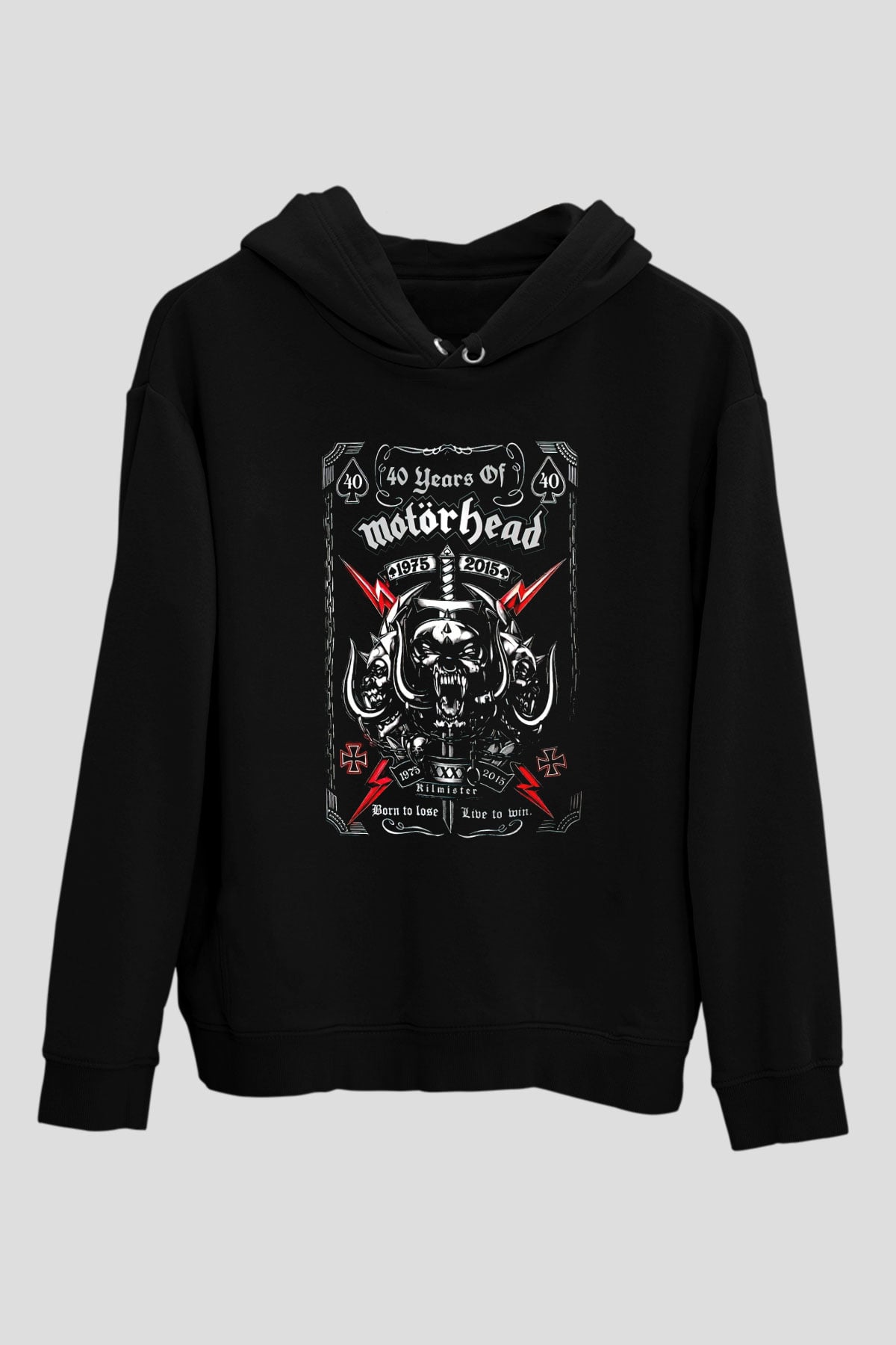Motörhead Siyah Unisex Hoodie