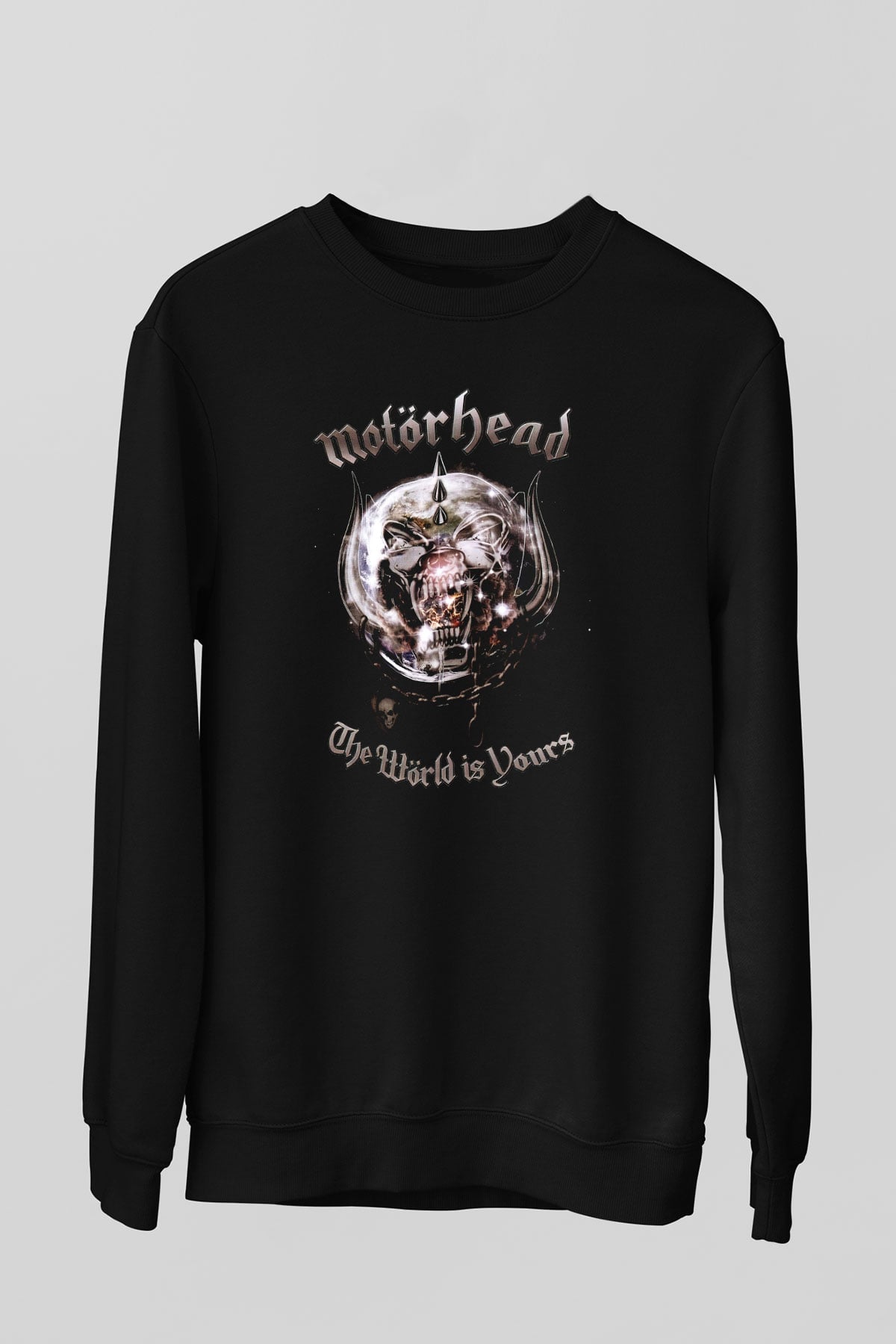 Motörhead The Wörld Is Yours Siyah Unisex Sweatshirt