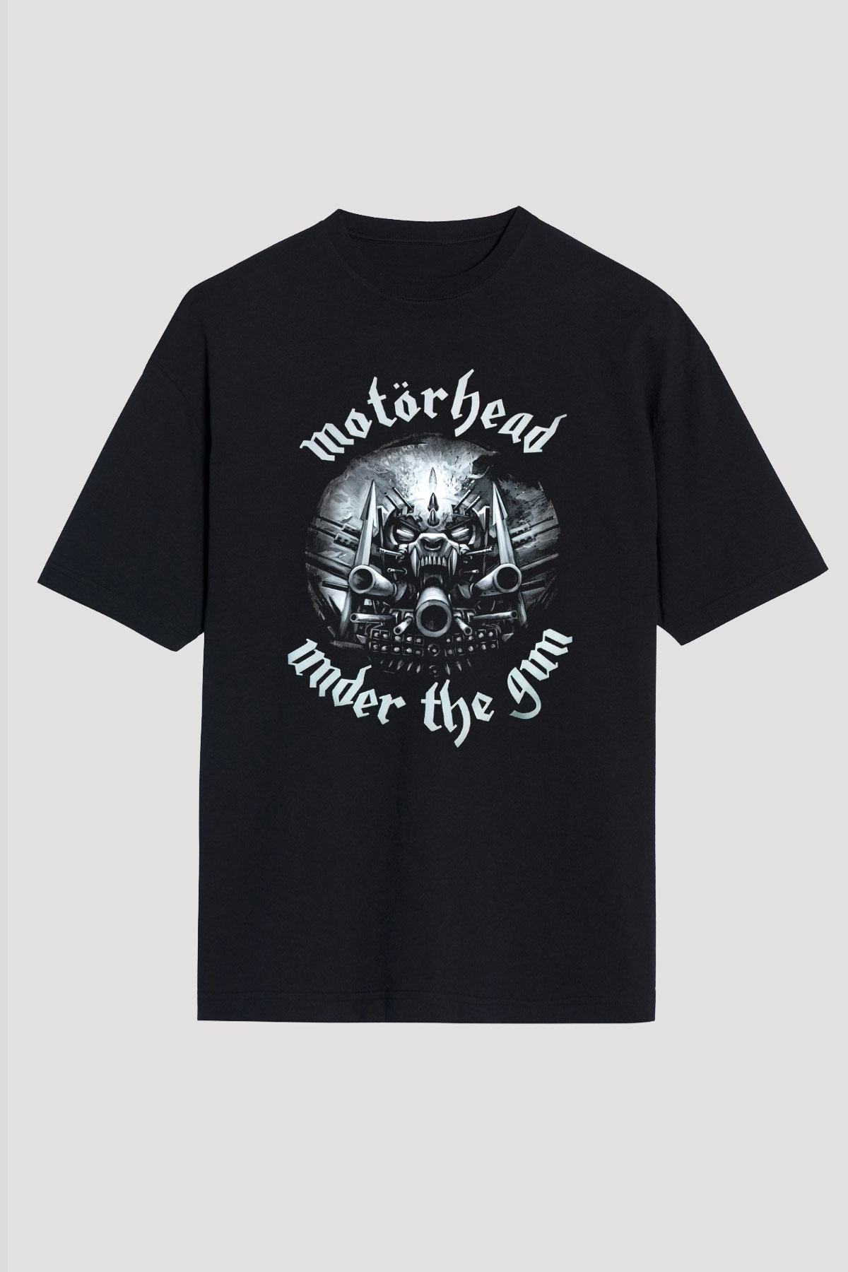 Motörhead Under The Gun Siyah Unisex Oversize Tişört T-Shirt