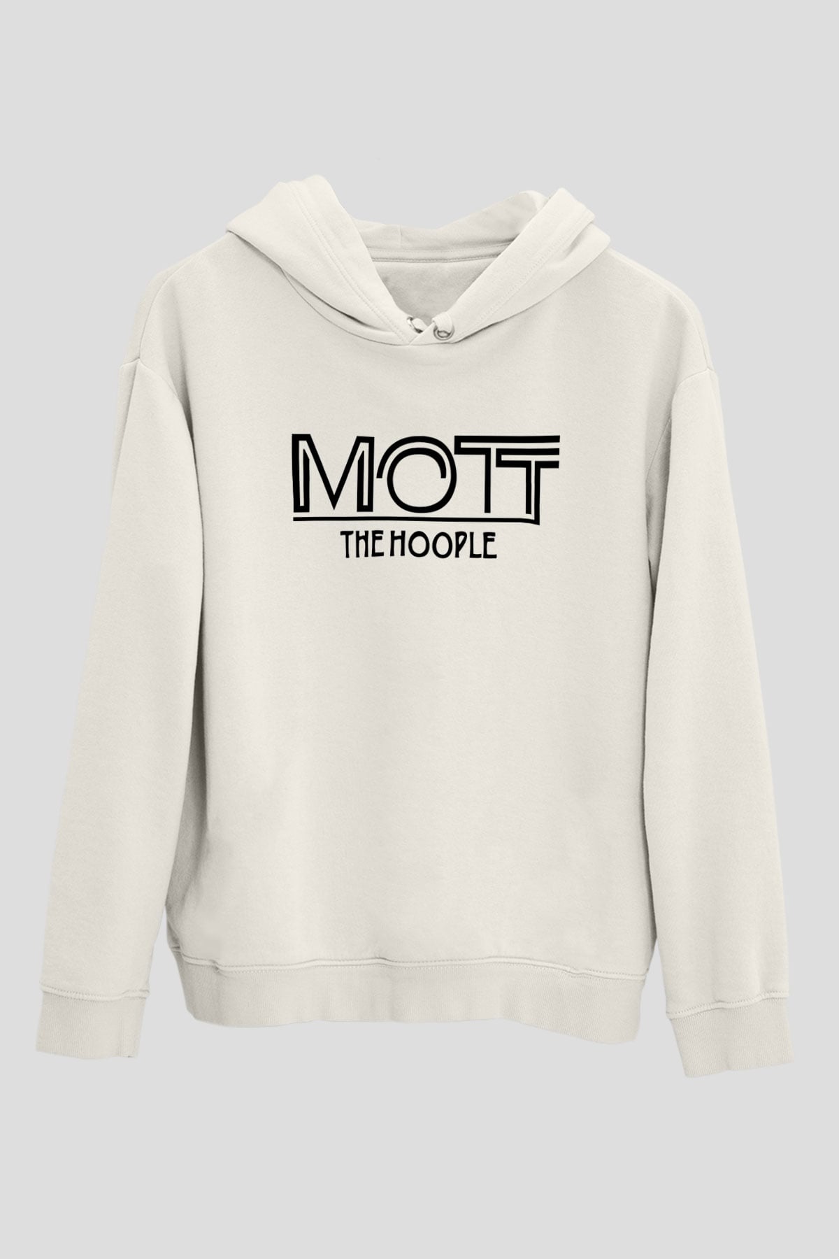 Mott the Hoople Beyaz Unisex Kapşonlu Sweatshirt