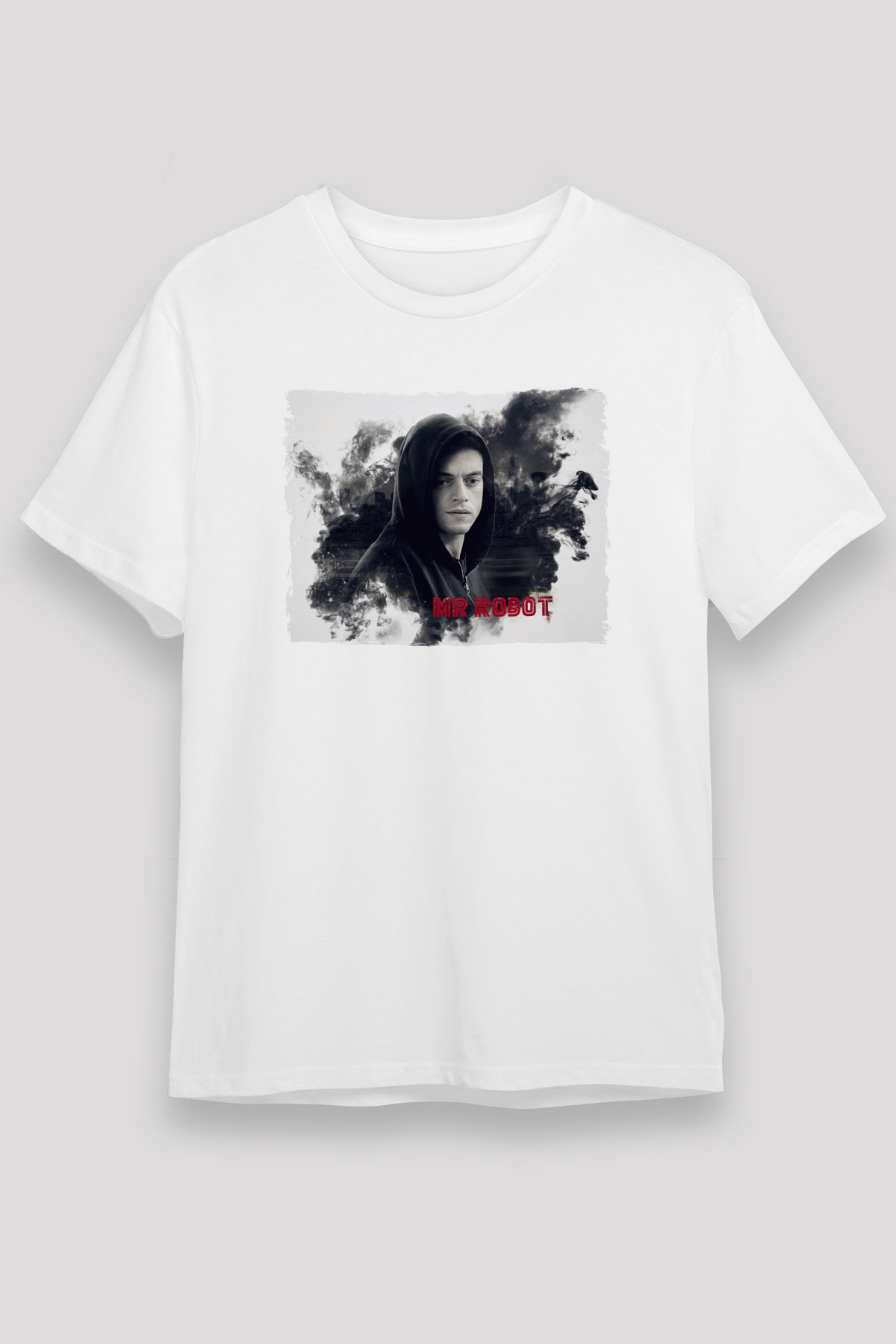 Mr. Robot Beyaz Unisex Tişört T-Shirt