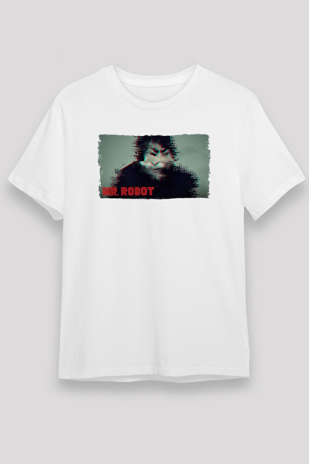 Mr. Robot Beyaz Unisex Tişört T-Shirt