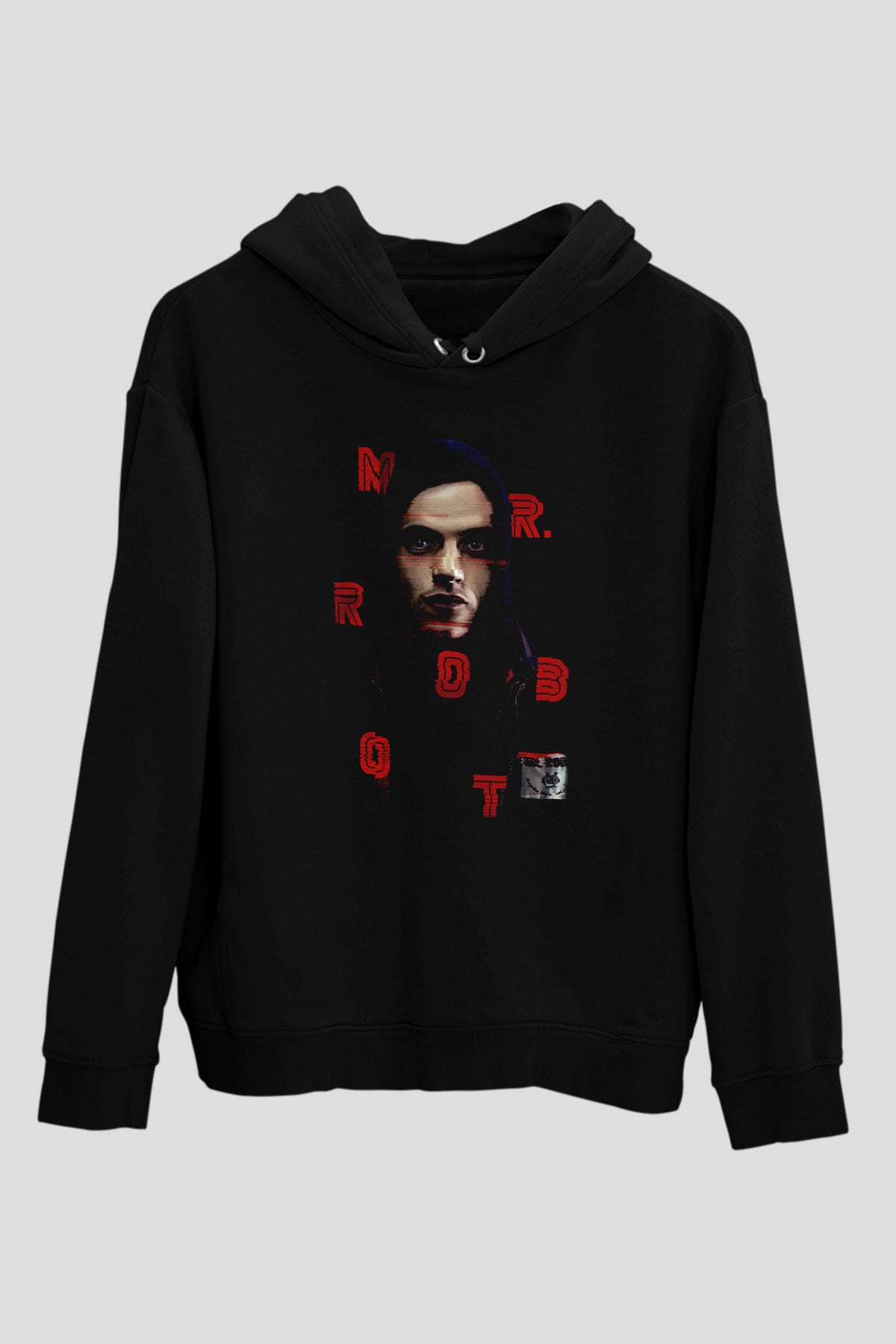 Mr. Robot Siyah Unisex Hoodie