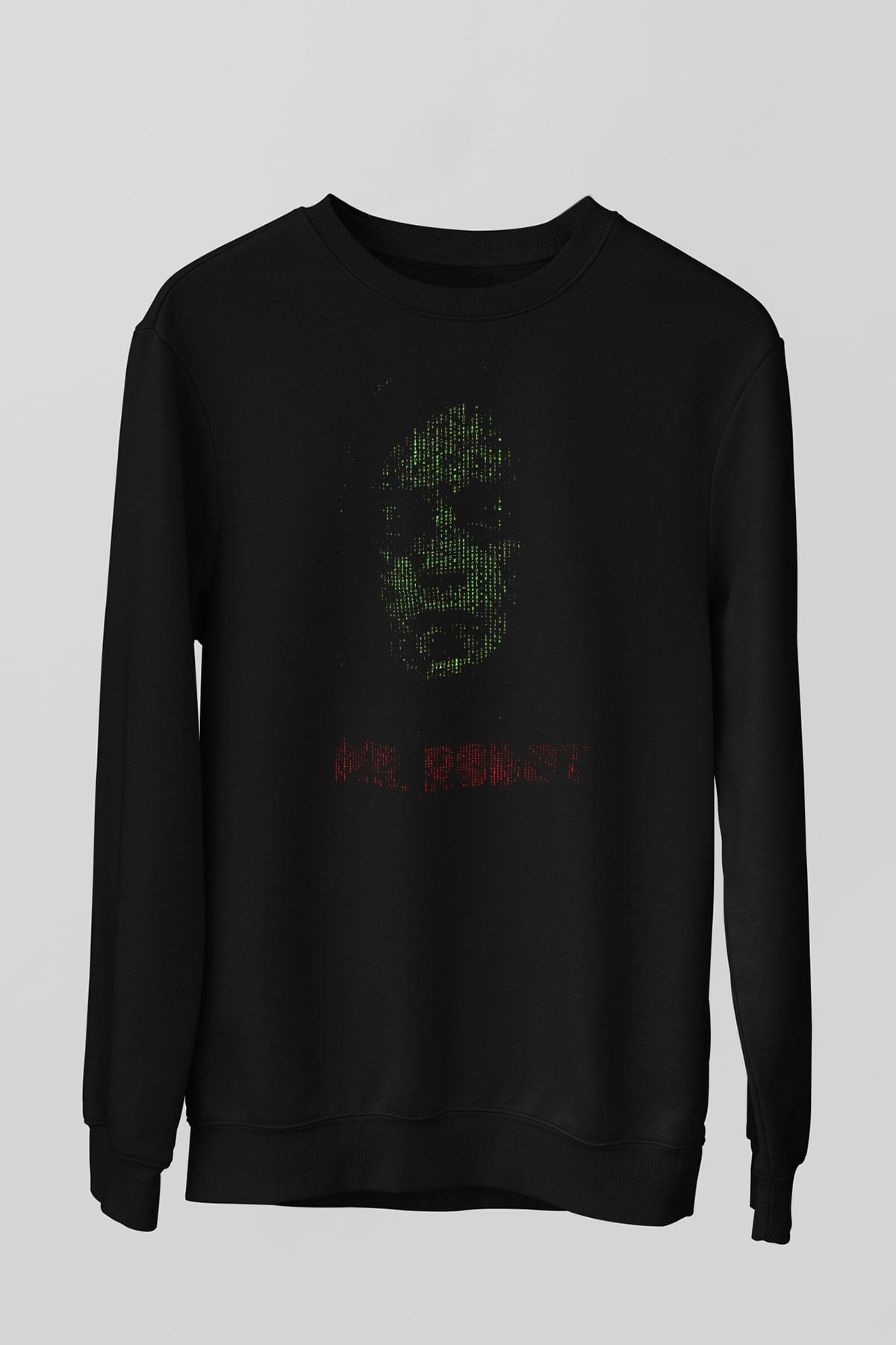 Mr. Robot Siyah Unisex Sweatshirt