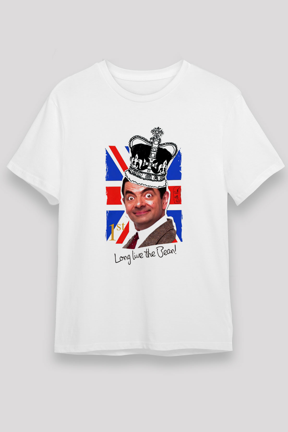Mr.Bean Beyaz Unisex Tişört