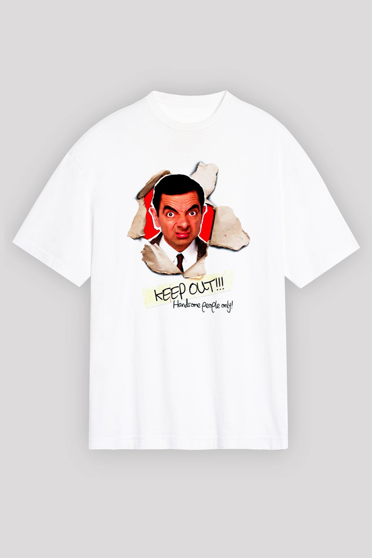 Mr.Bean Beyaz Unisex Tişört