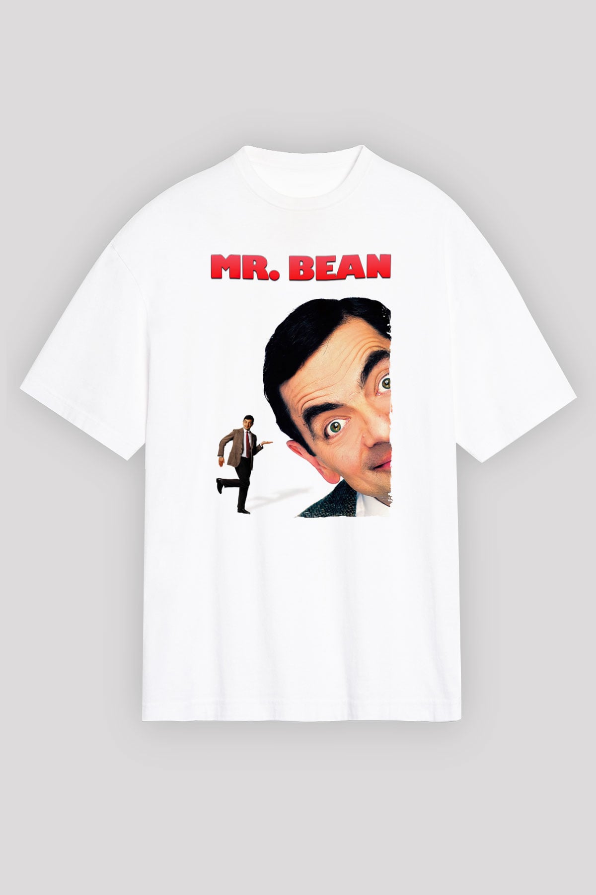 Mr.Bean Beyaz Unisex Tişört