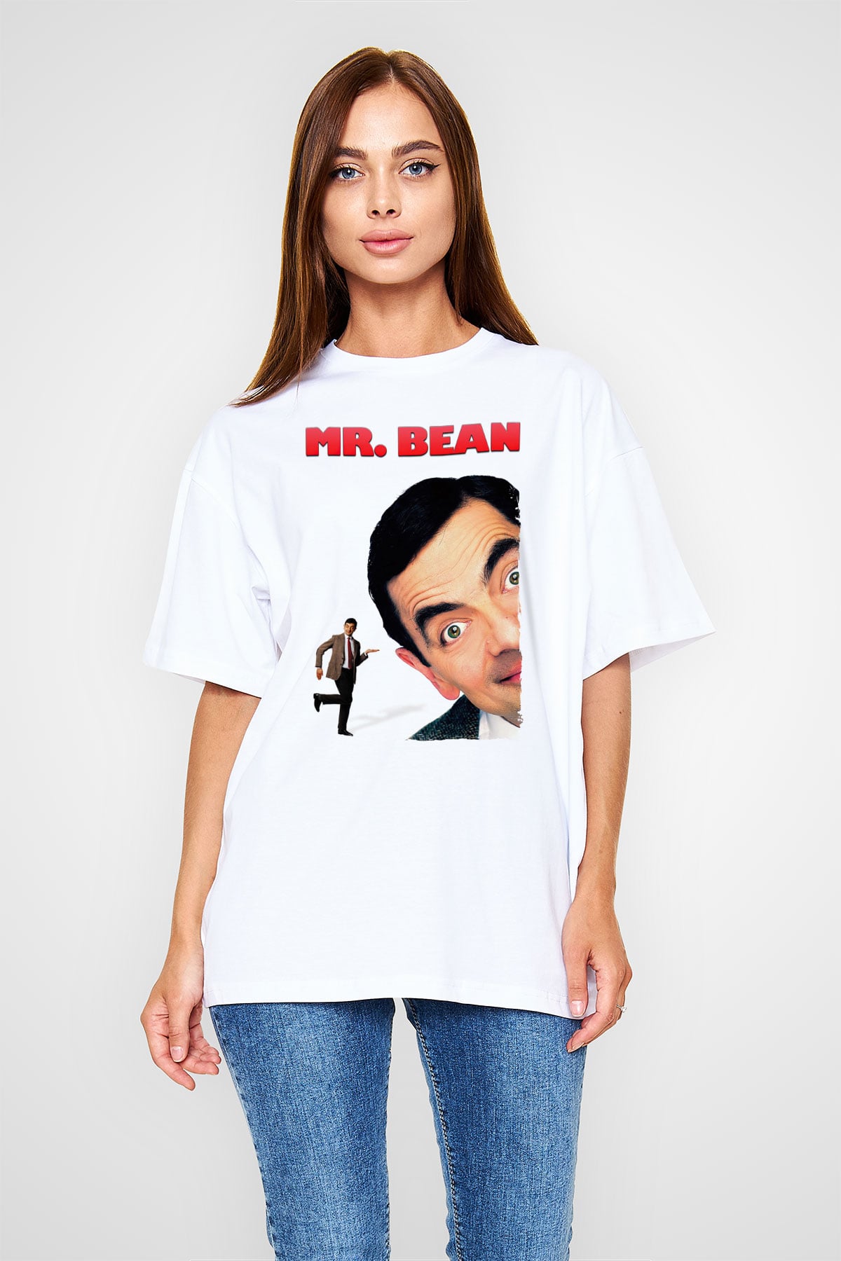 Mr.Bean Beyaz Unisex Tişört