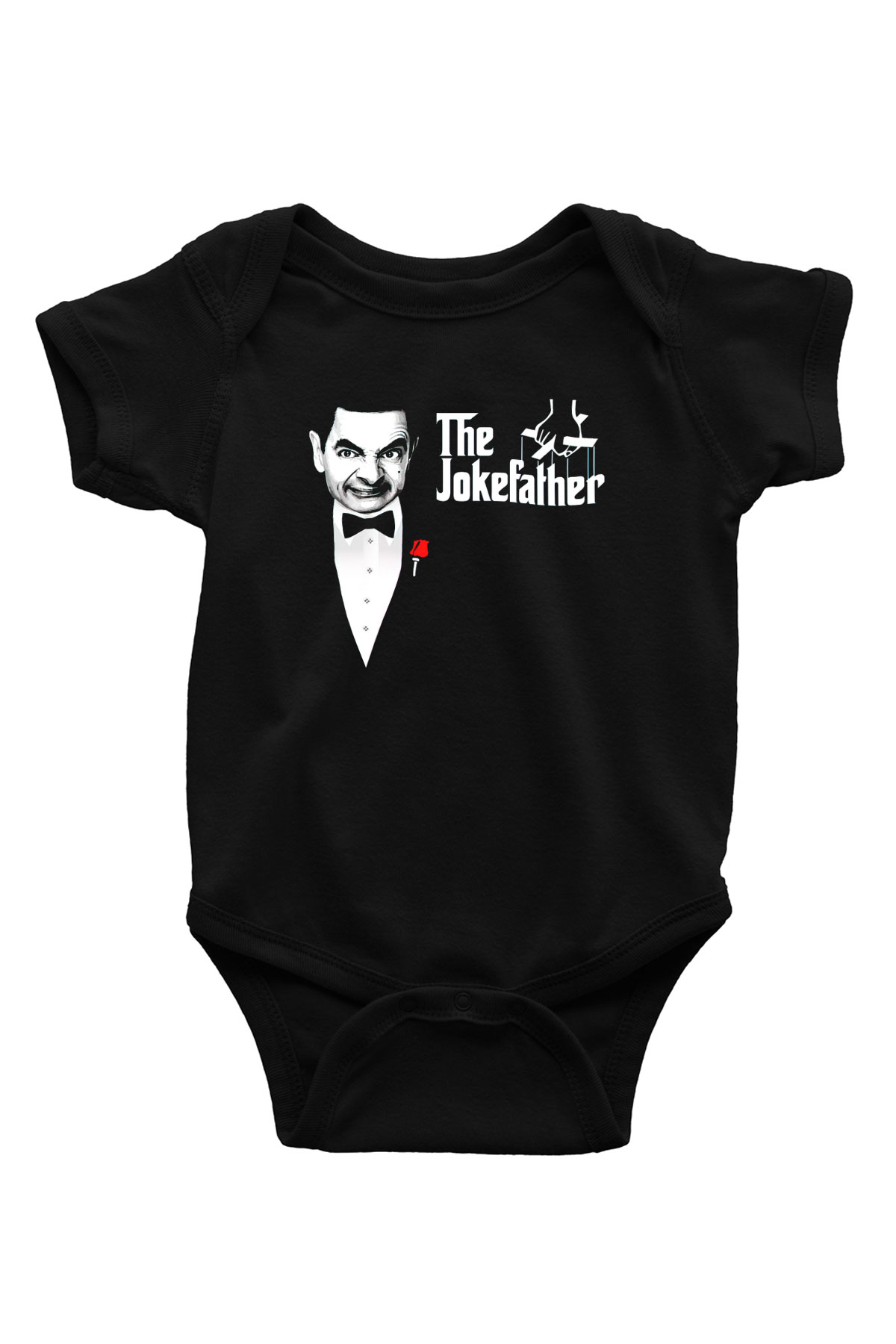 Mr.Bean Siyah Bebek Body - Zıbın