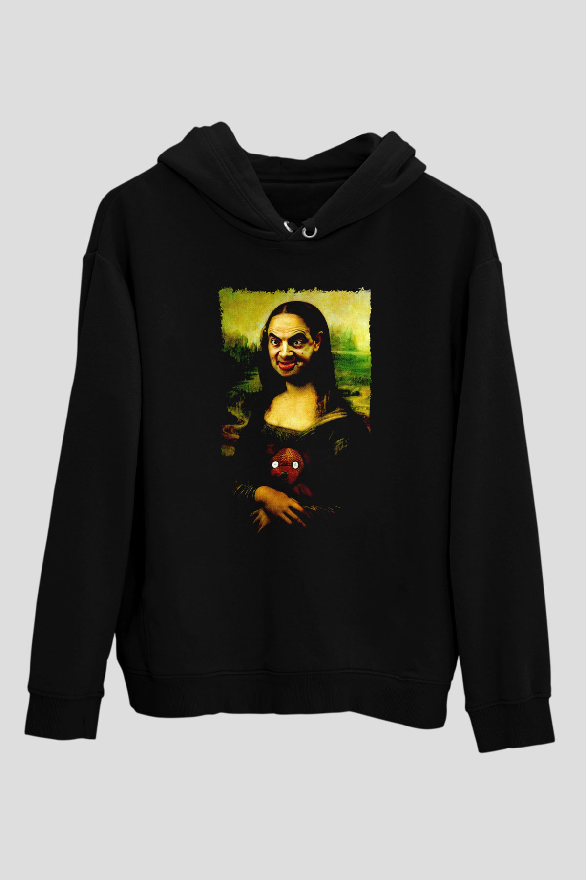 Mr.Bean Siyah Unisex Hoodie