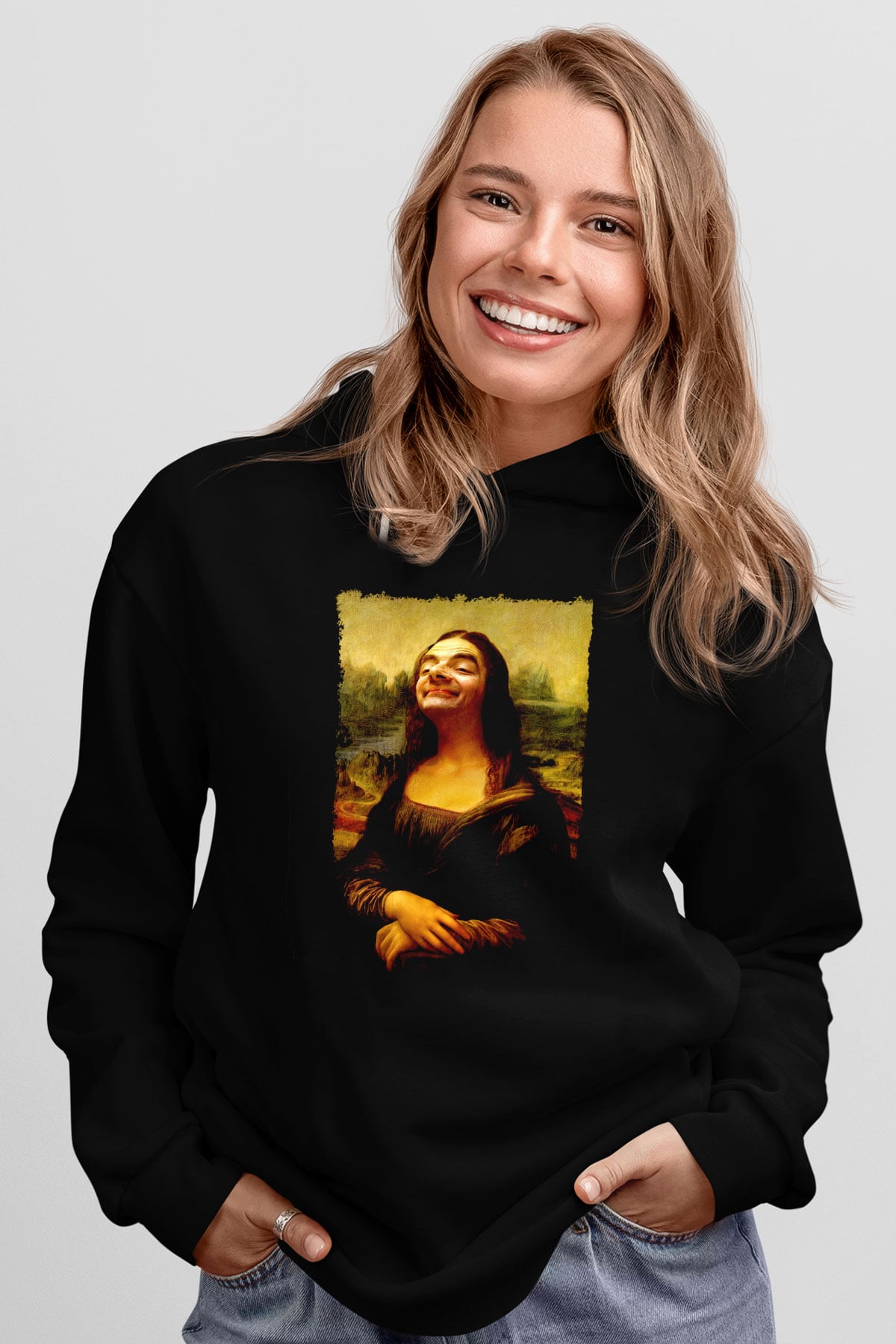 Mr.Bean Siyah Unisex Hoodie