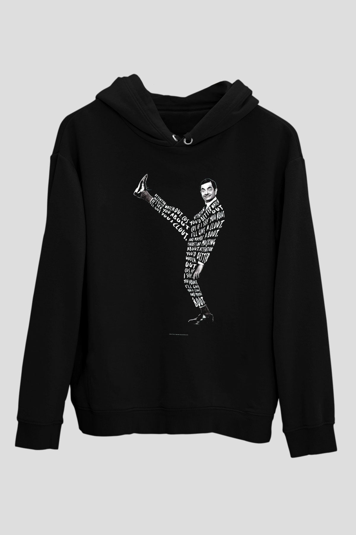 Mr.Bean Siyah Unisex Hoodie