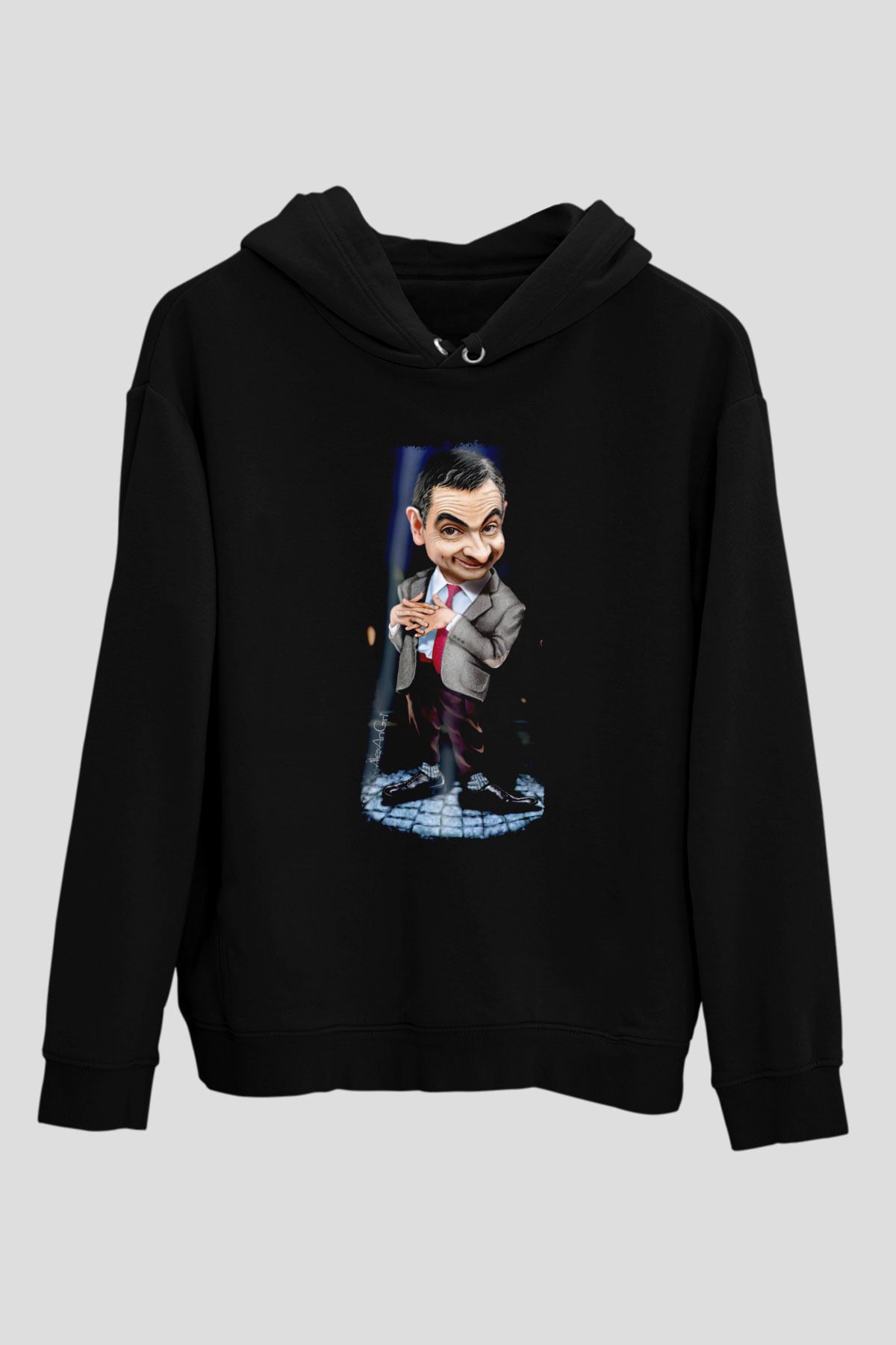 Mr.Bean Siyah Unisex Hoodie