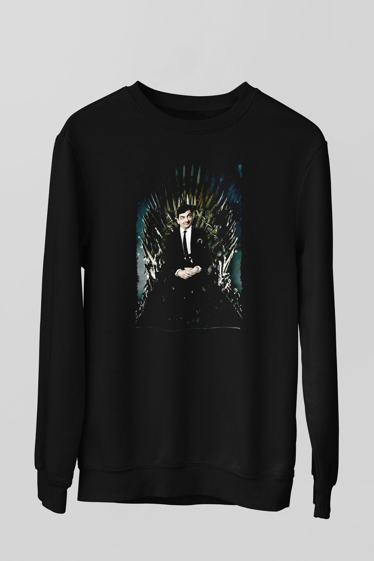 Mr.Bean Siyah Unisex  Sweatshirt