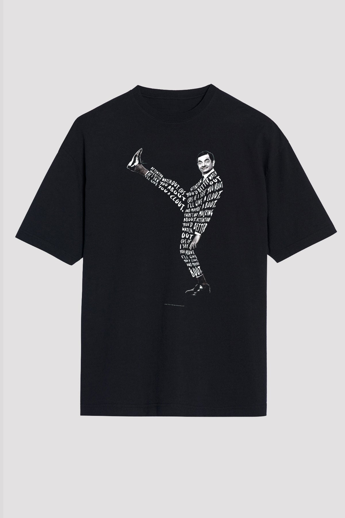 Mr.Bean Siyah Unisex Tişört