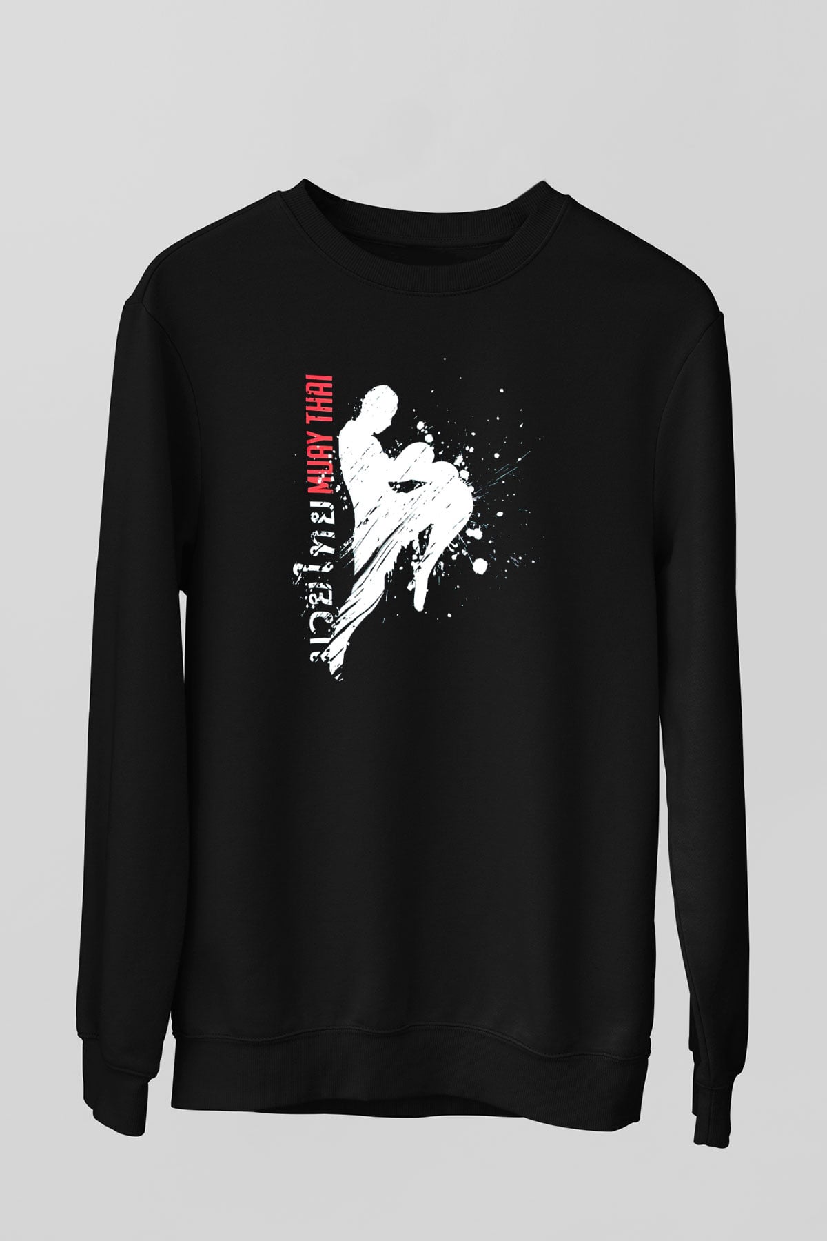Muay Thai Siyah Unisex Sweatshirt