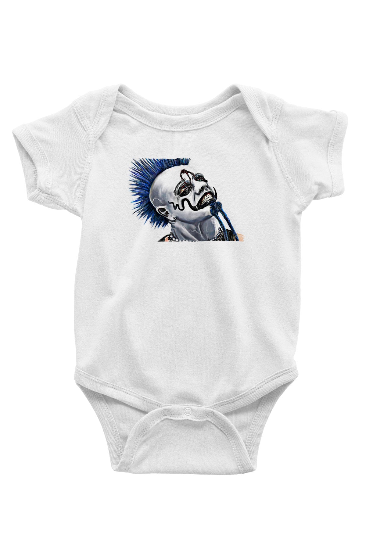 Mudvayne Baskılı Beyaz Unisex Bebek Body - Zıbın